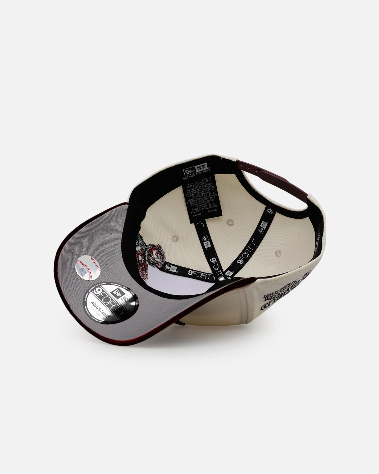 New Era Los Angeles Dodgers 'Velvet Roses' 9FORTY A-Frame Snapback Chrome - Image 7