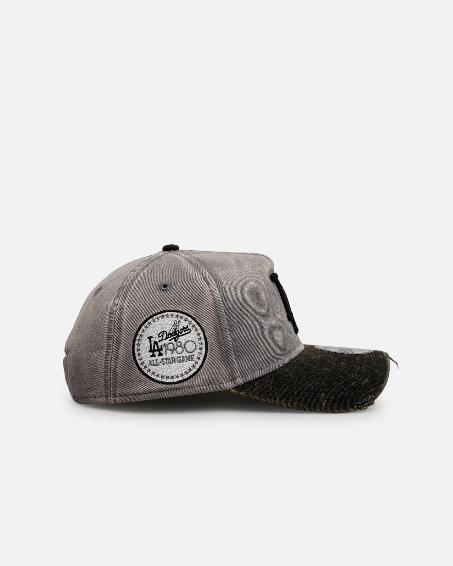 New Era Los Angeles Dodgers 'Washed Storm Gray' 9FORTY A-Frame Snapback Gray - Image 3
