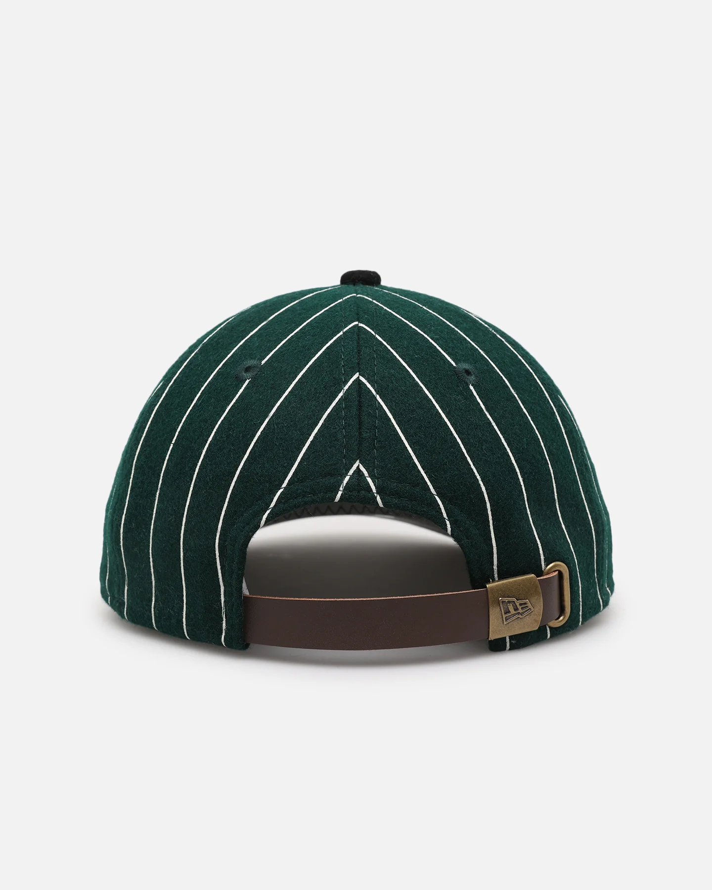 New Era Los Angeles Lakers 9FIFTY Retro Melton Pinstripe Strapback Dark Green/Black - Image 3