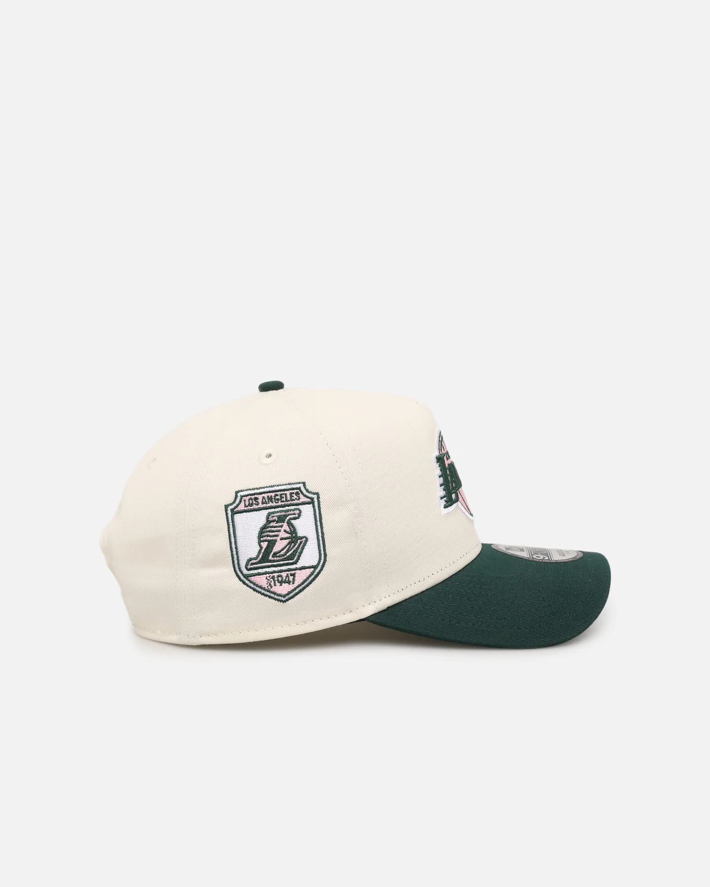 New Era Los Angeles Lakers 'Chrome Dark Green' 9FORTY A-Frame Snapback Chrome/Dark Green - Image 3