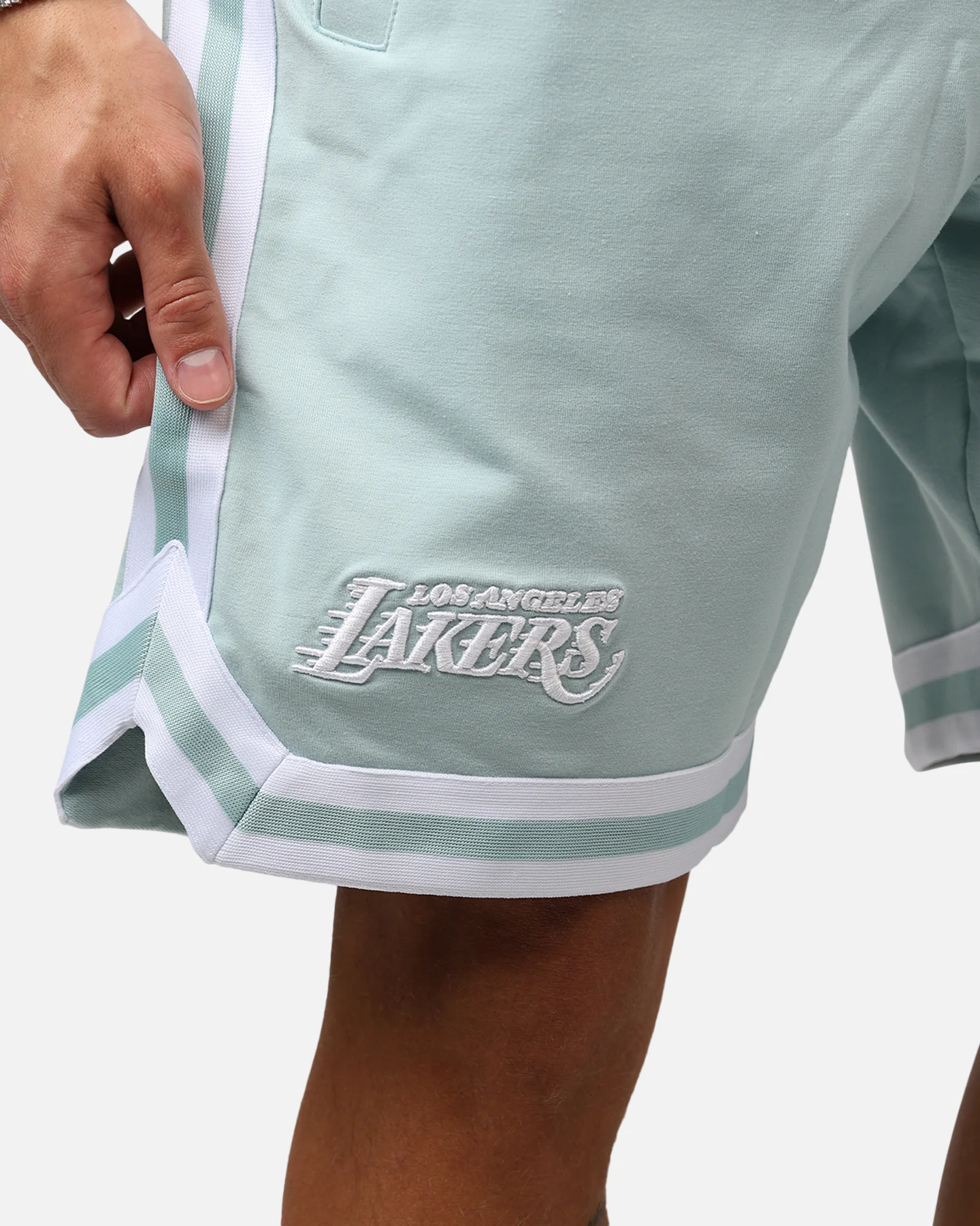 New Era Los Angeles Lakers 'Logo Select Mint' Shorts Mint/White - Image 8