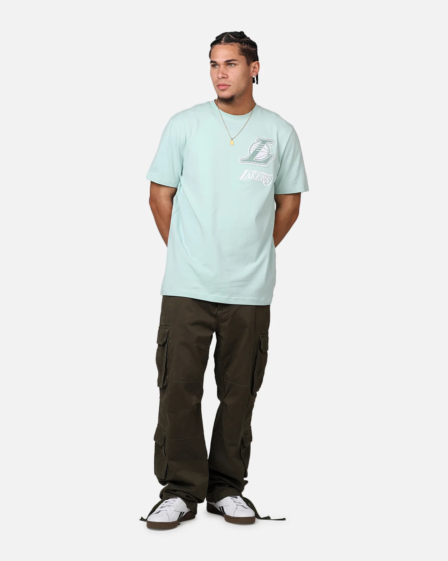 New Era Los Angeles Lakers 'Logo Select Mint' T-Shirt Mint - Image 3