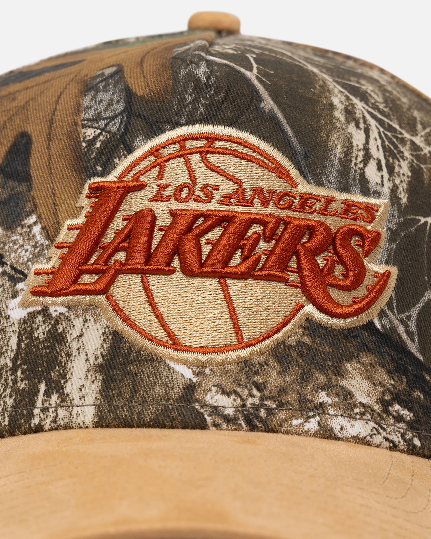 New Era Los Angeles Lakers 'Real Tree Tan Suede' 9FORTY A-Frame Snapback Real Tree - Image 5