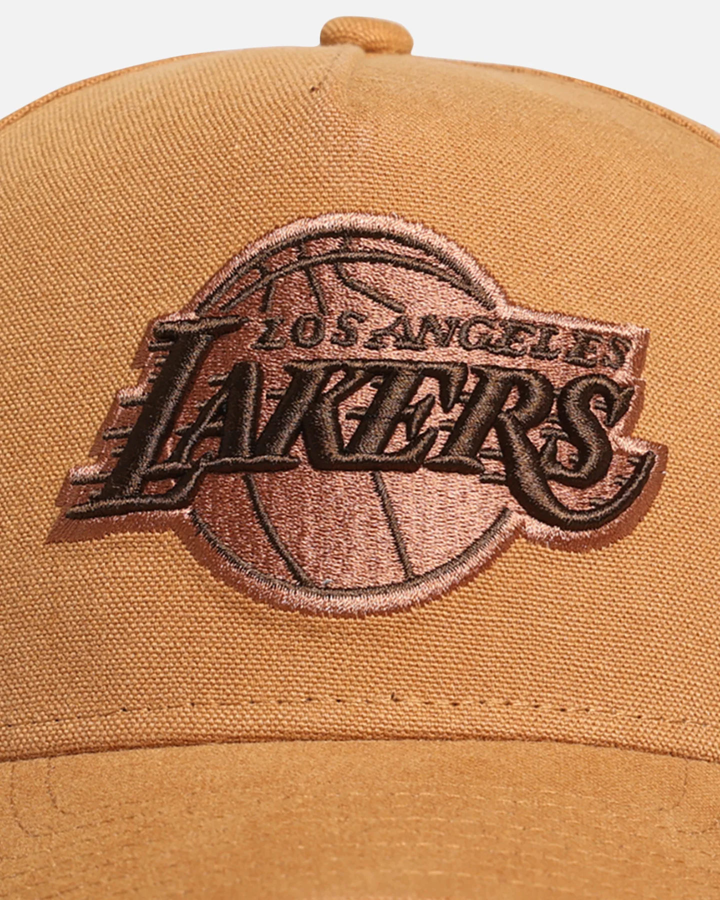 New Era Los Angeles Lakers 'Washed Canvas' 9FORTY A-Frame Snapback Bronze - Image 5