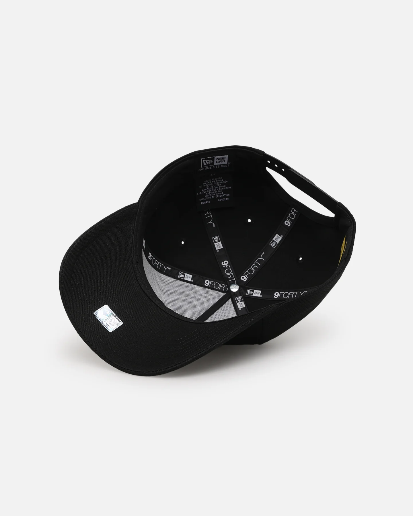 New Era Manly Warringah Sea Eagles 'Black On Black' 9FORTY A-Frame Snapback Black - Image 6