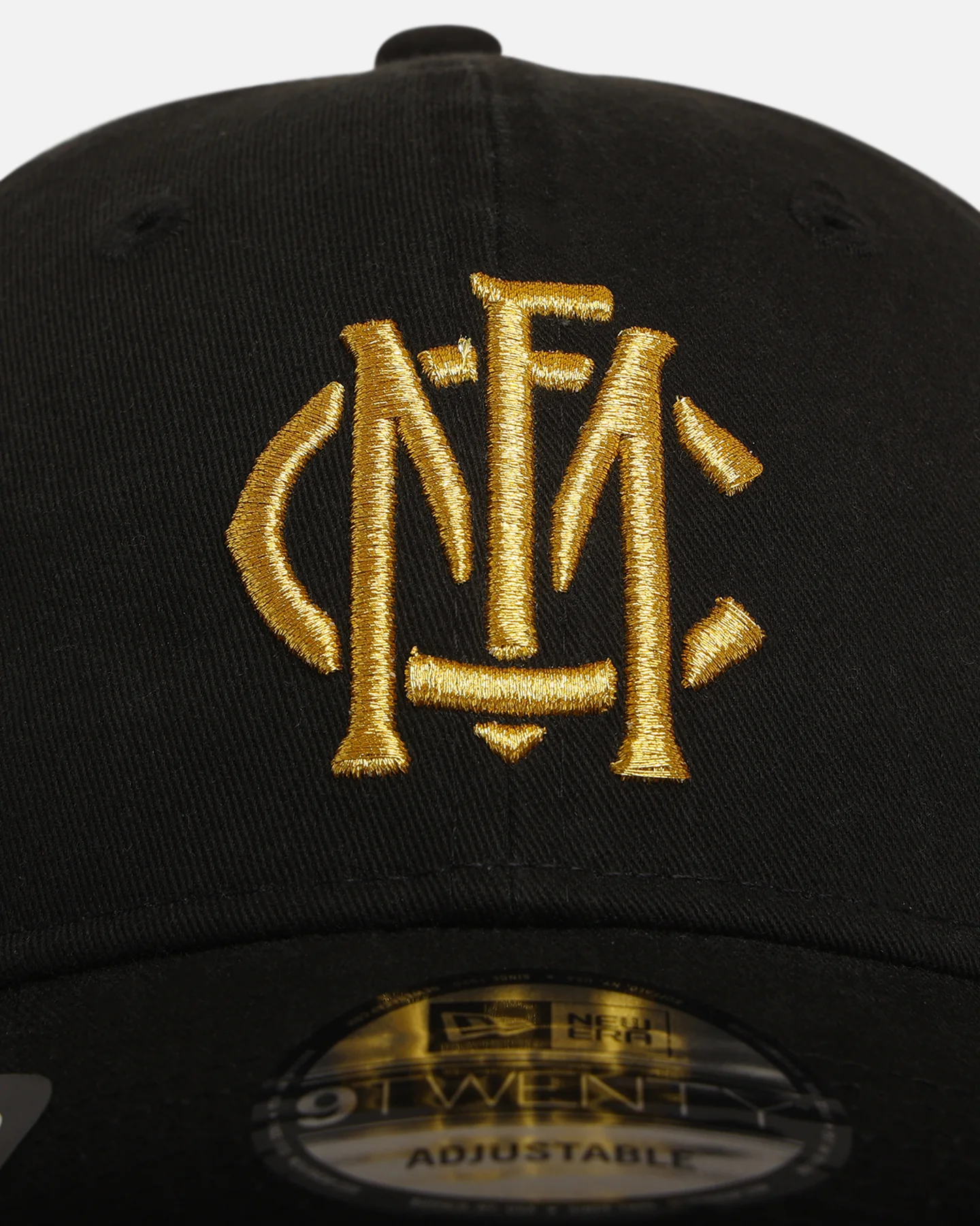 New Era Melbourne Football Club 'AFL Black & Gold' 9TWENTY Strapback Black/Gold - Image 5
