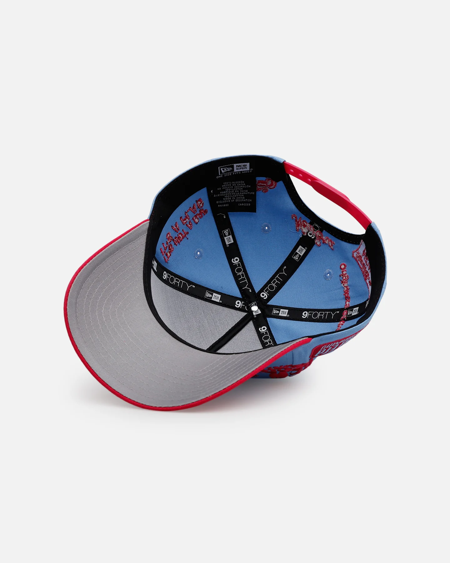 New Era Mexico National Baseball Team 'Mexico Spring Delivery' 9FORTY A-Frame Snapback Sky Blue - Image 6