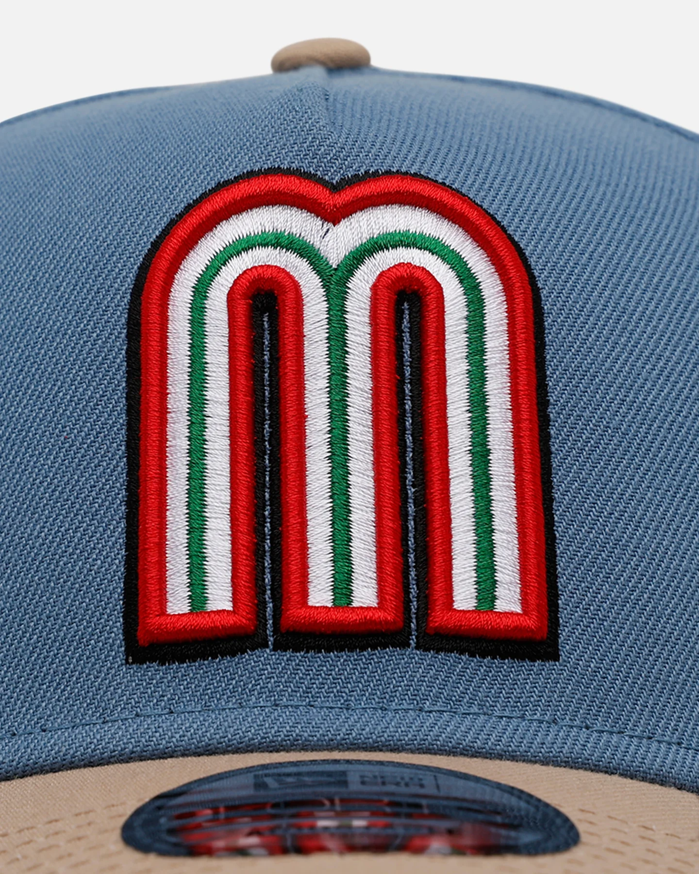 New Era Mexico National Baseball Team 'Easy Breezy' 9FORTY A-Frame Snapback Blue/Tan - Image 5