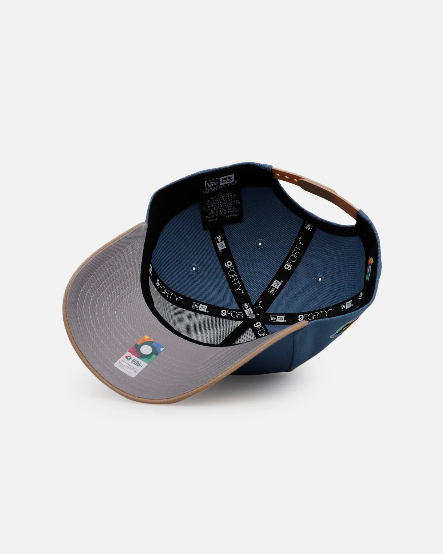 New Era Mexico National Baseball Team 'Easy Breezy' 9FORTY A-Frame Snapback Blue/Tan - Image 6