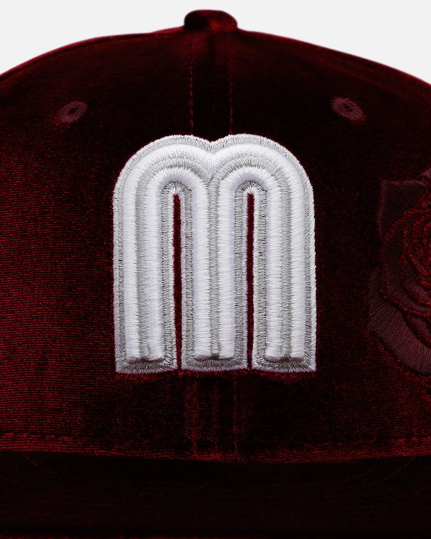 New Era Mexico National Baseball Team 'Velvet Roses' 59FIFTY Fitted Maroon - Image 6