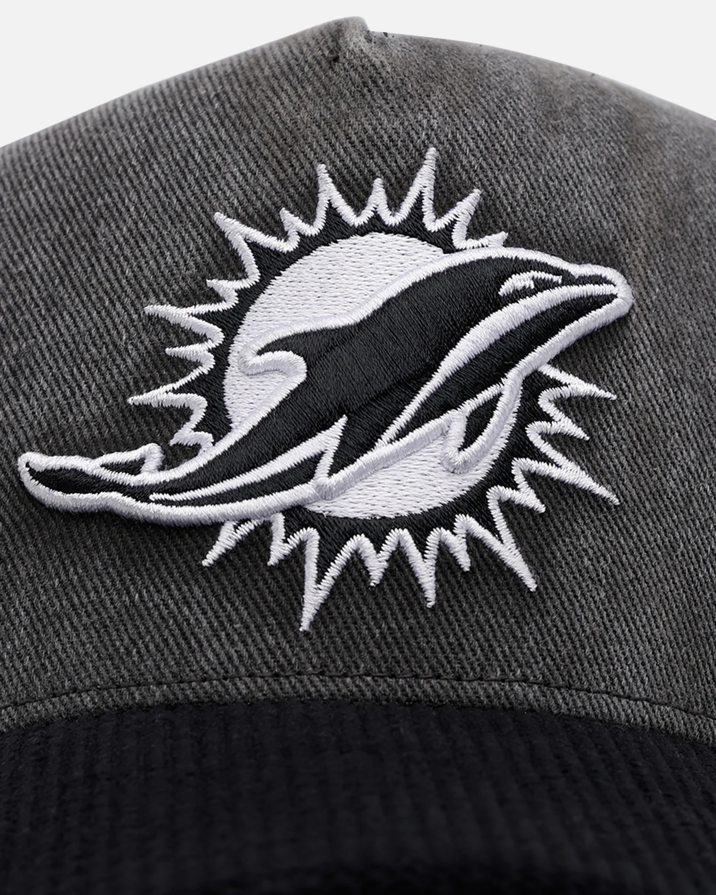 47 Brand Miami Dolphins 'Apollo Corduroy' 47 Offside DT Strapback Black - Image 6
