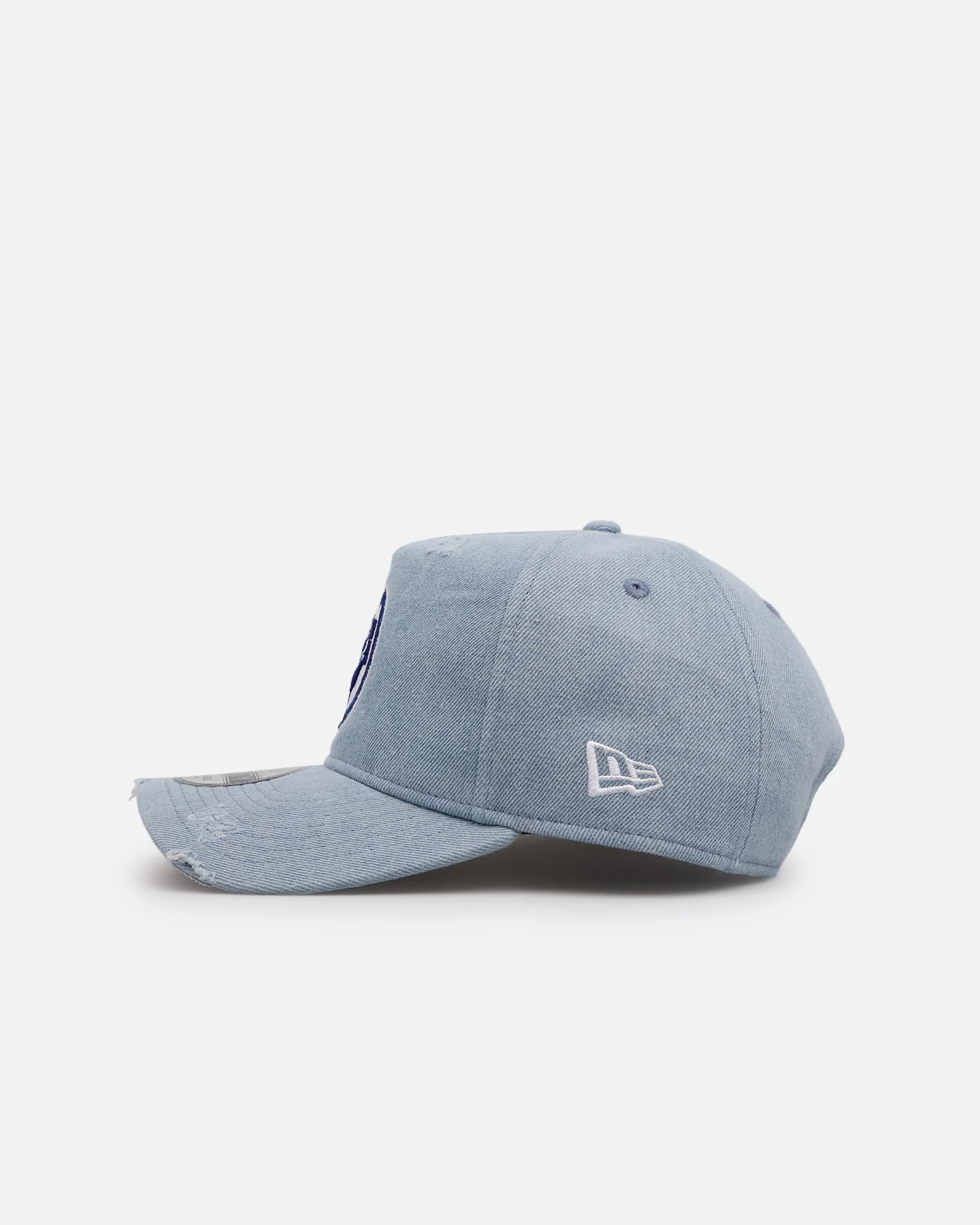 New Era Miami Dolphins 'Distressed Denim' 9FORTY A-Frame Snapback Light Wash Denim - Image 4