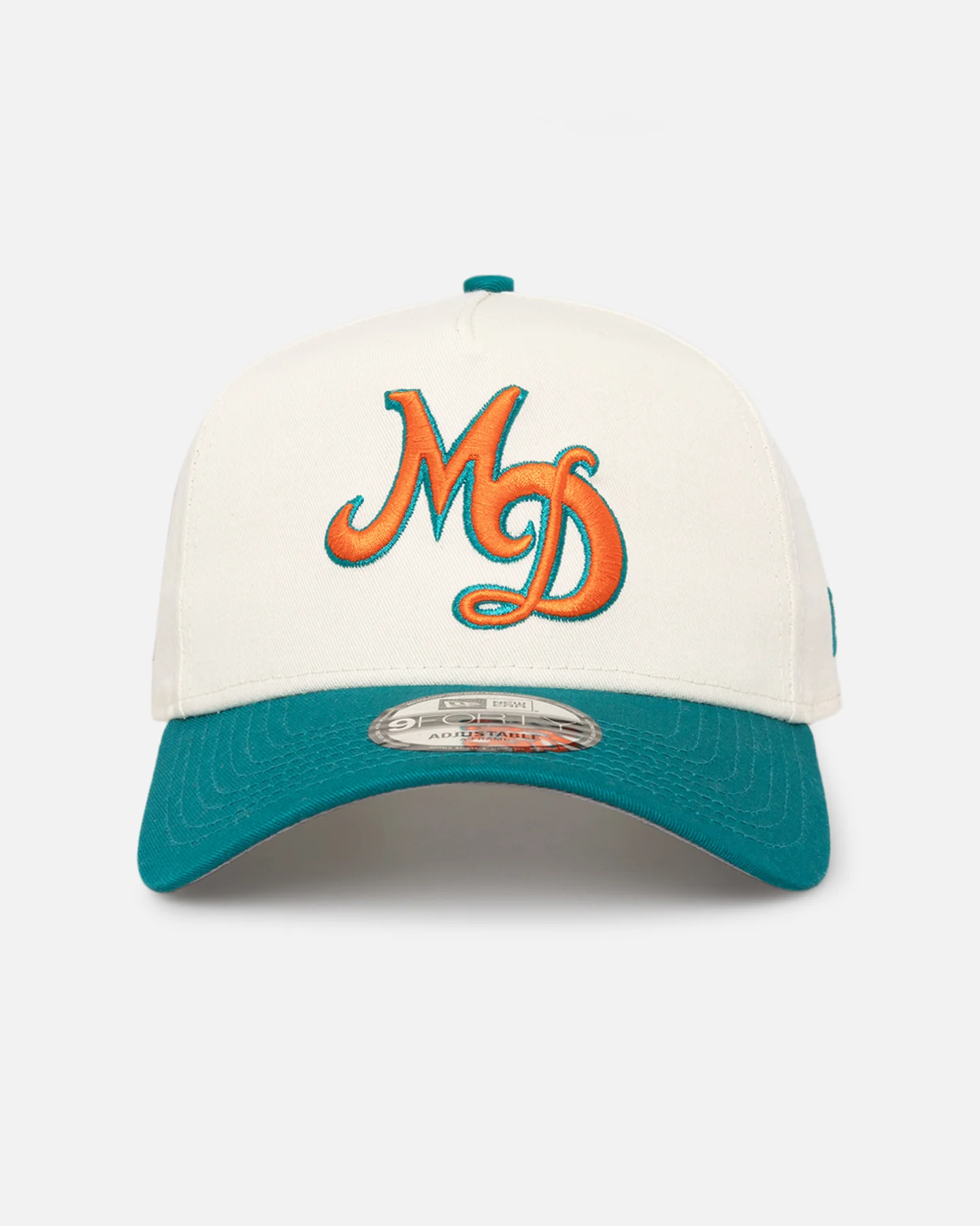 New Era Miami Dolphins 'NFL City Originals' 9FORTY A-Frame Snapback Chrome White/OTC - Image 2
