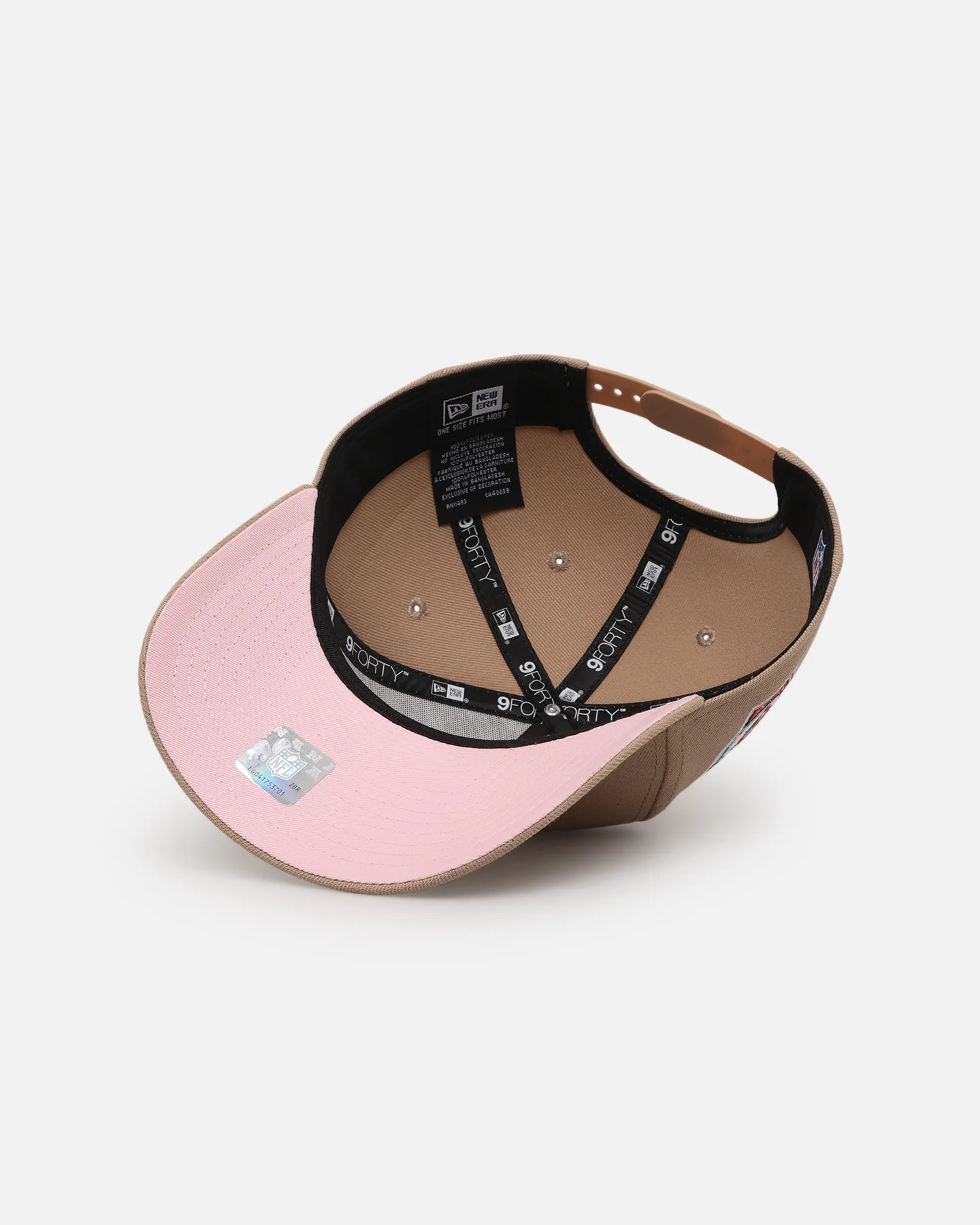 New Era Miami Dolphins 'Tan Pink' 9FORTY A-Frame Snapback Tan - Image 6