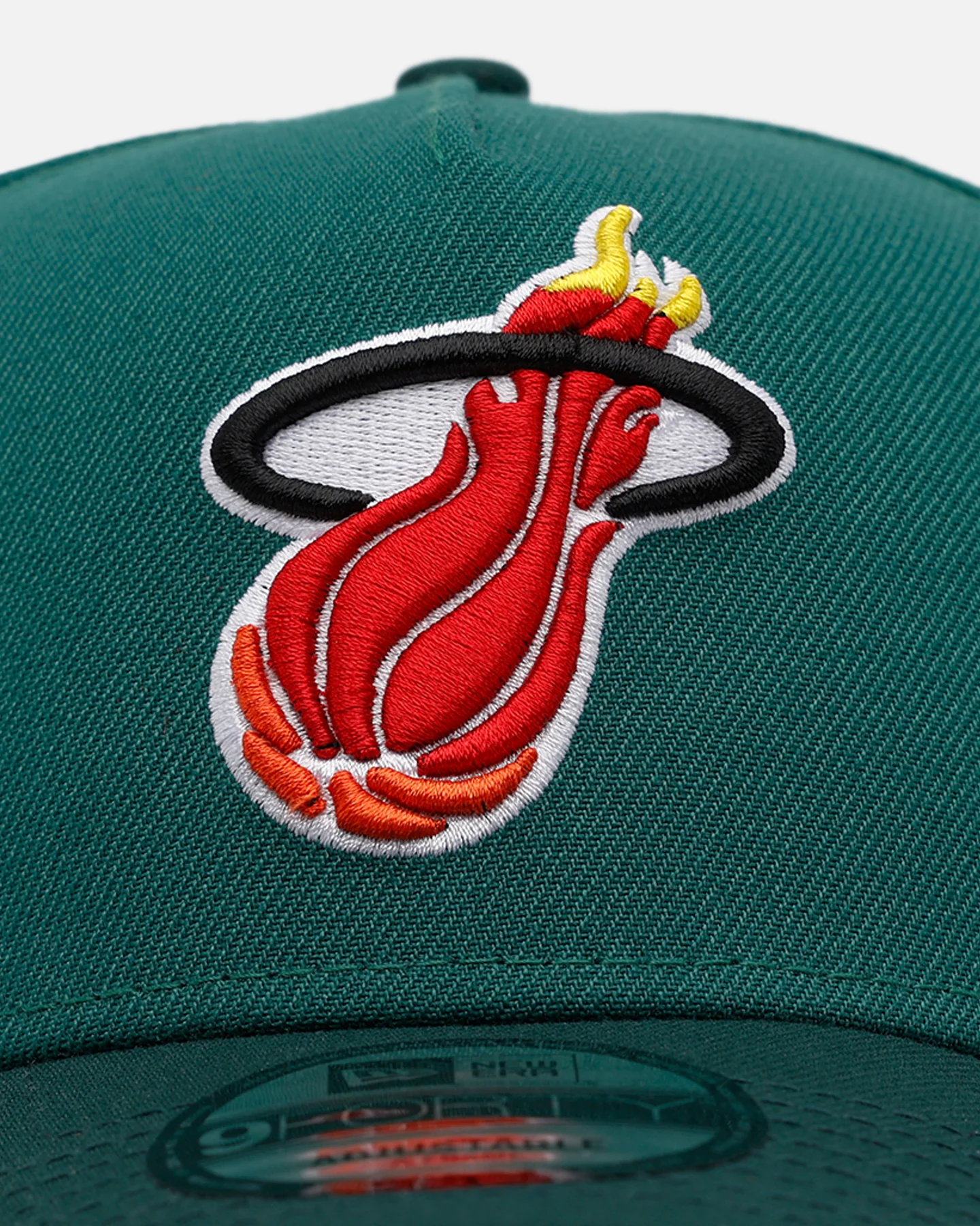 New Era Miami Heat 'Citrus 2.0' 9FORTY A-Frame Snapback Dark Green/Orange - Image 5