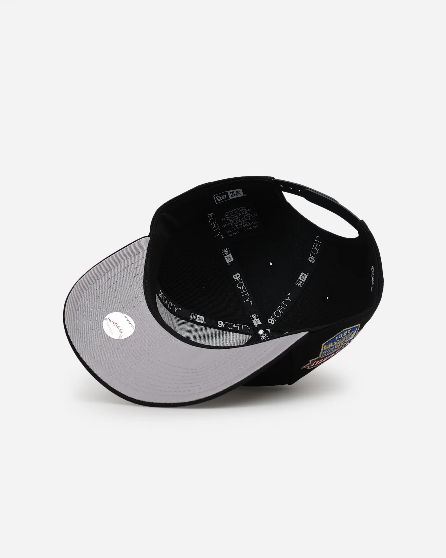New Era Milwaukee Brewers 'Metallic Wordmark' 9FORTY A-Frame Snapback Black - Image 6