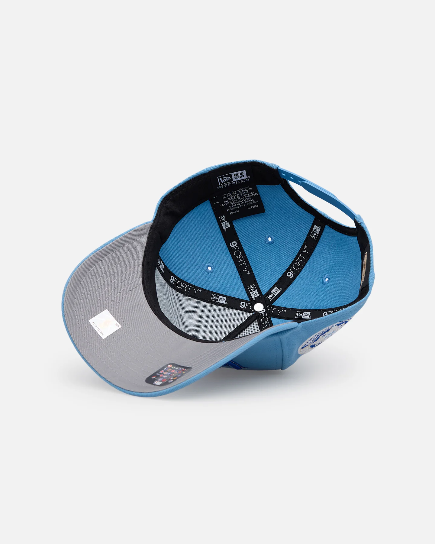 New Era Minnesota Timberwolves 'Black Sky Blue' 9FORTY A-Frame Snapback Sky Blue - Image 6