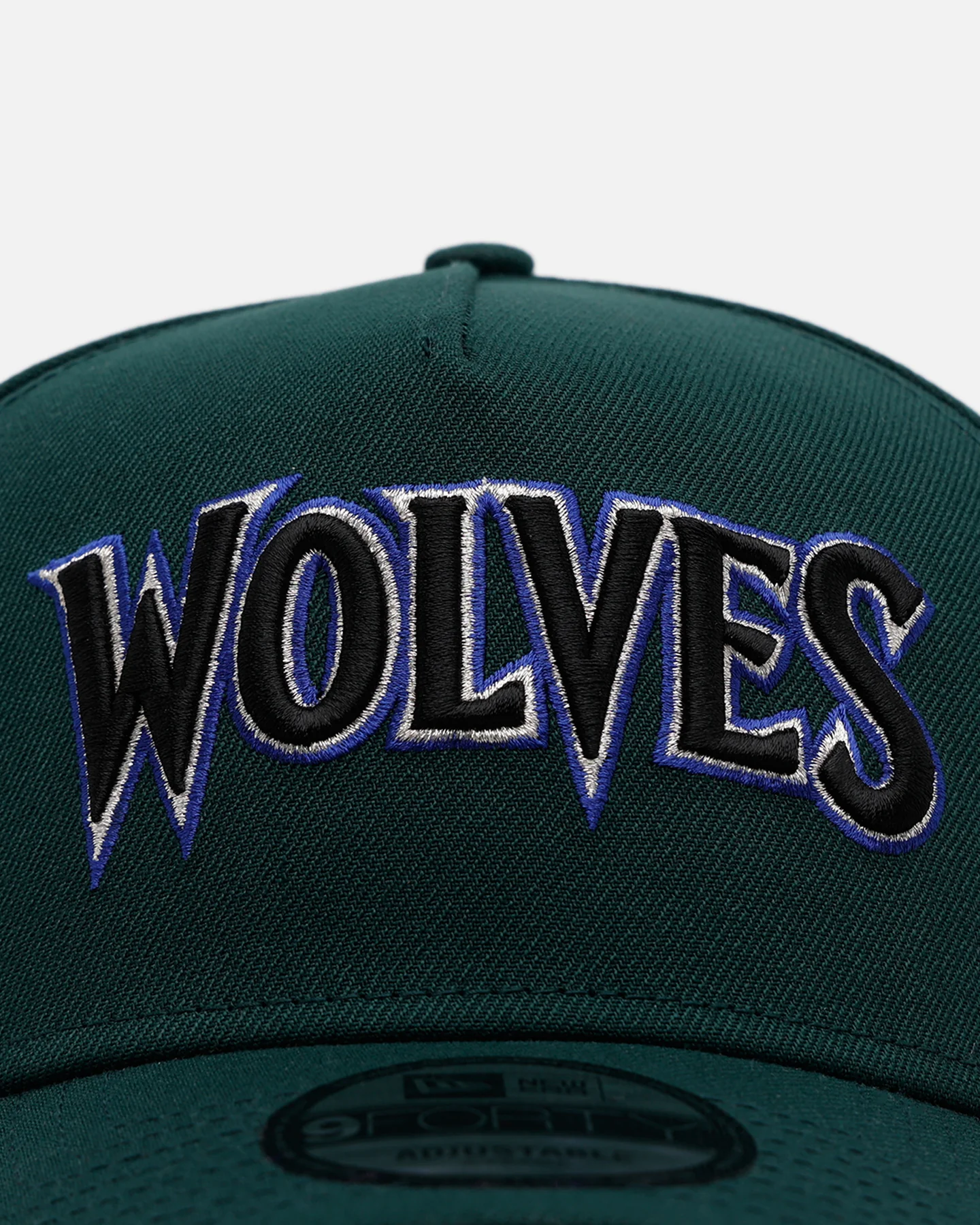 New Era Minnesota Timberwolves 'Evergreen' 9FORTY A-Frame Snapback Dark Green - Image 5