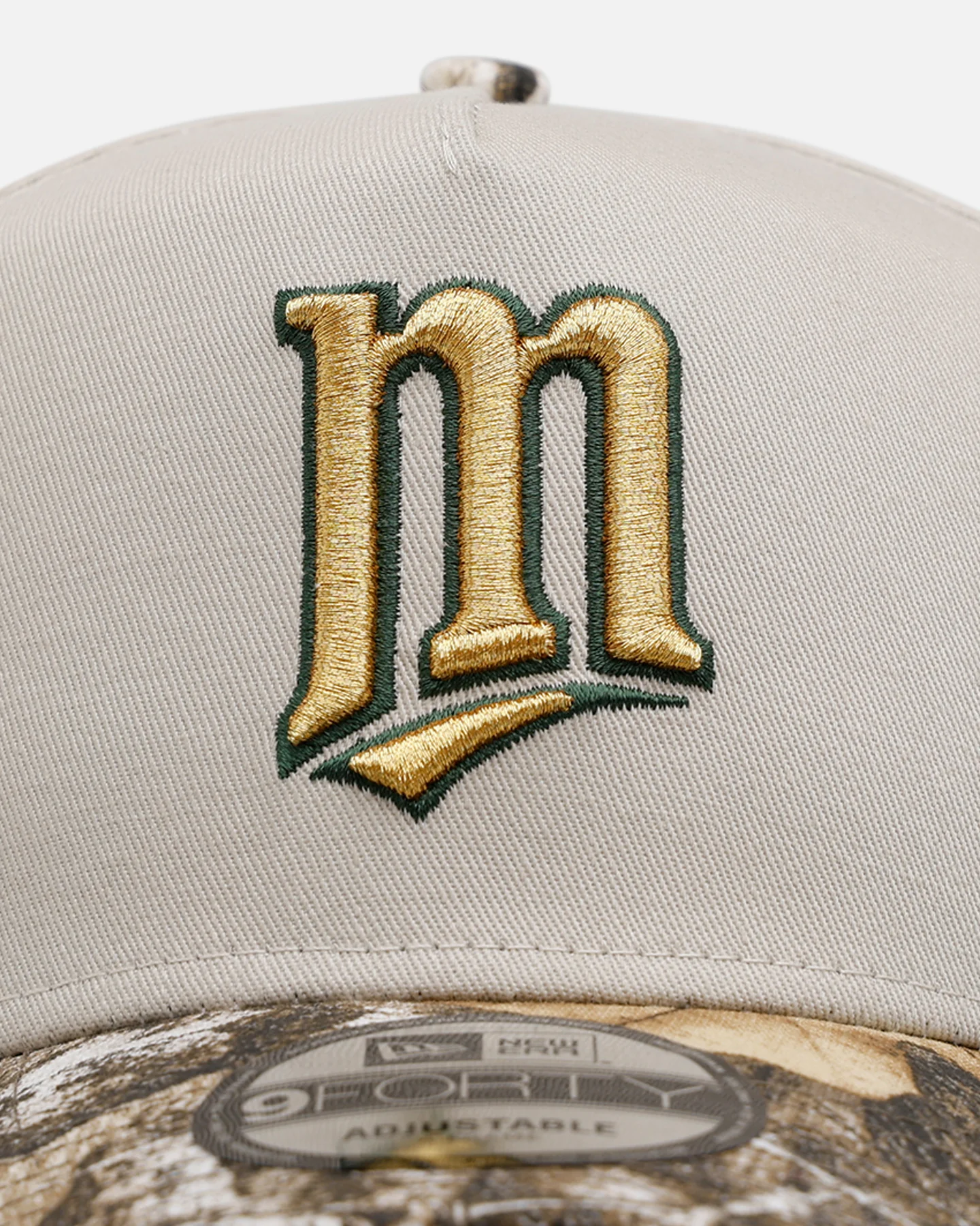 New Era Minnesota Twins 'Stone Realtree' 9FORTY A-Frame Snapback Stone - Image 5