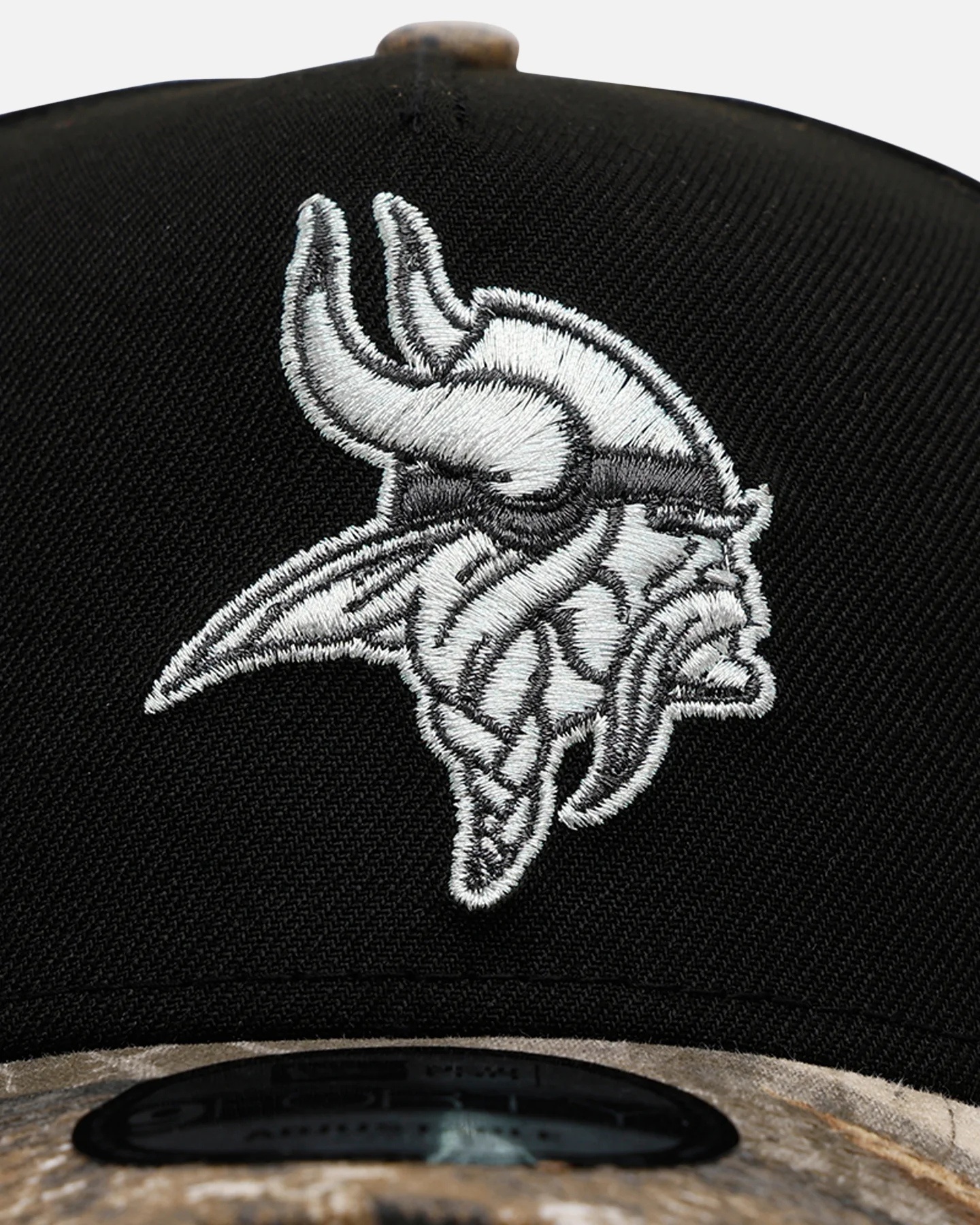 New Era Minnesota Vikings 'Black Crown Realtree Visor' 9FORTY A-Frame Snapback Realtree Edge/Black - Image 5