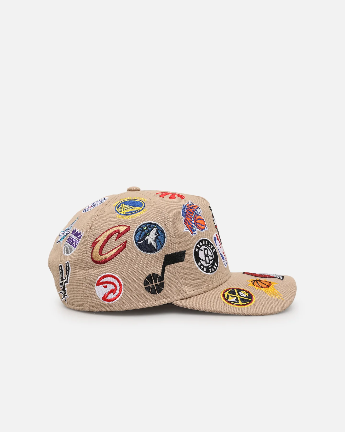 New Era NBA 'All Over Leagues' 9FORTY A-Frame Snapback Camel - Image 3
