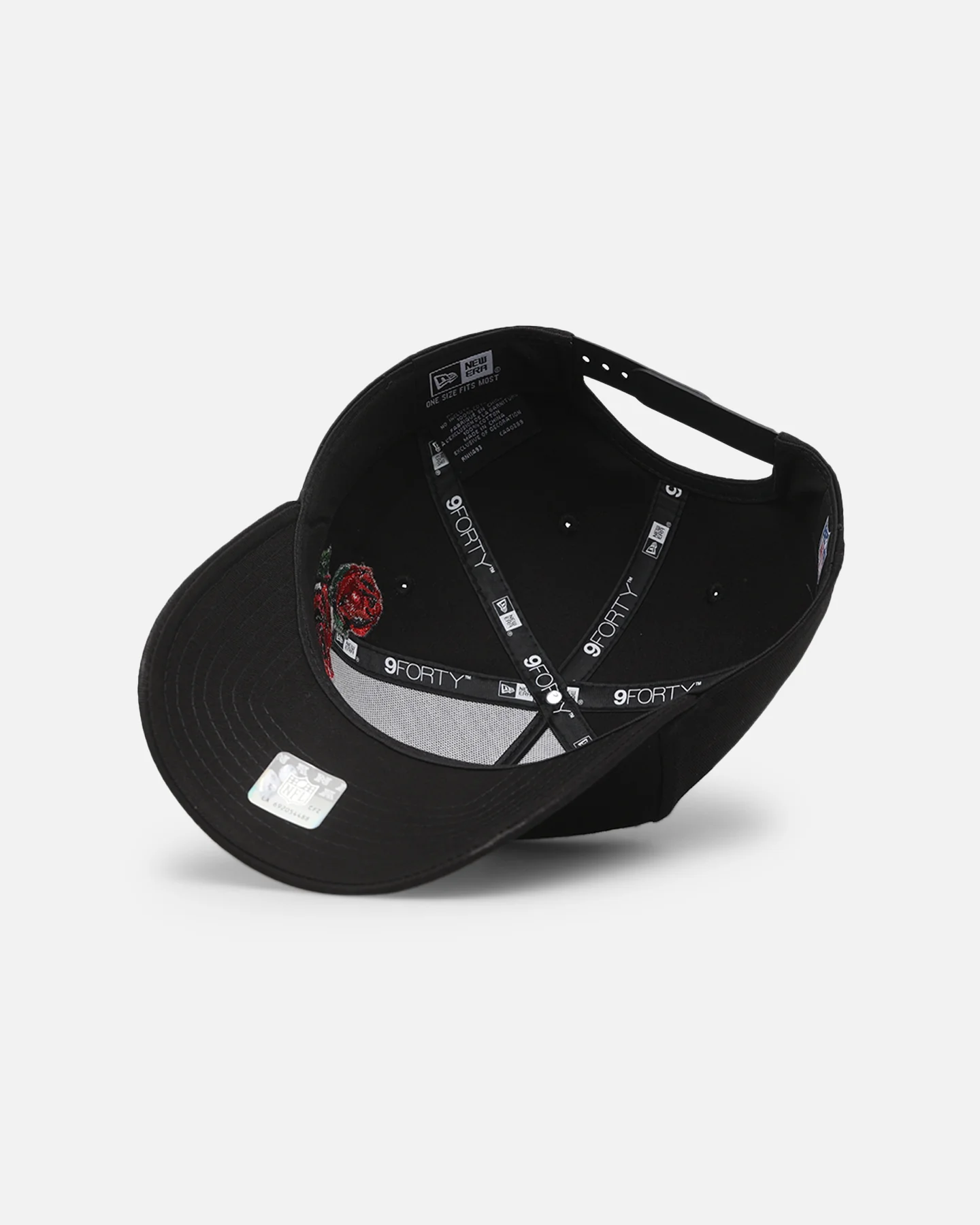 New Era Las Vegas Raiders 'Rose Emblem'  9FORTY A-Frame Snapback Black - Image 6