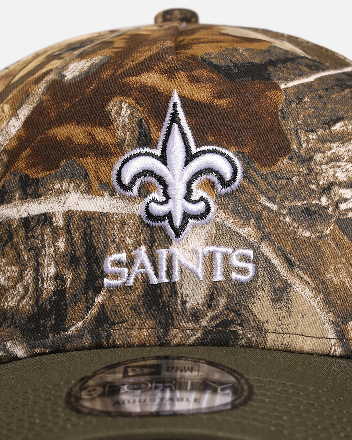 New Era New Orleans Saints 'NFL Season Kick Off' 9FORTY A-Frame Snapback Realtree/Olive - Image 5