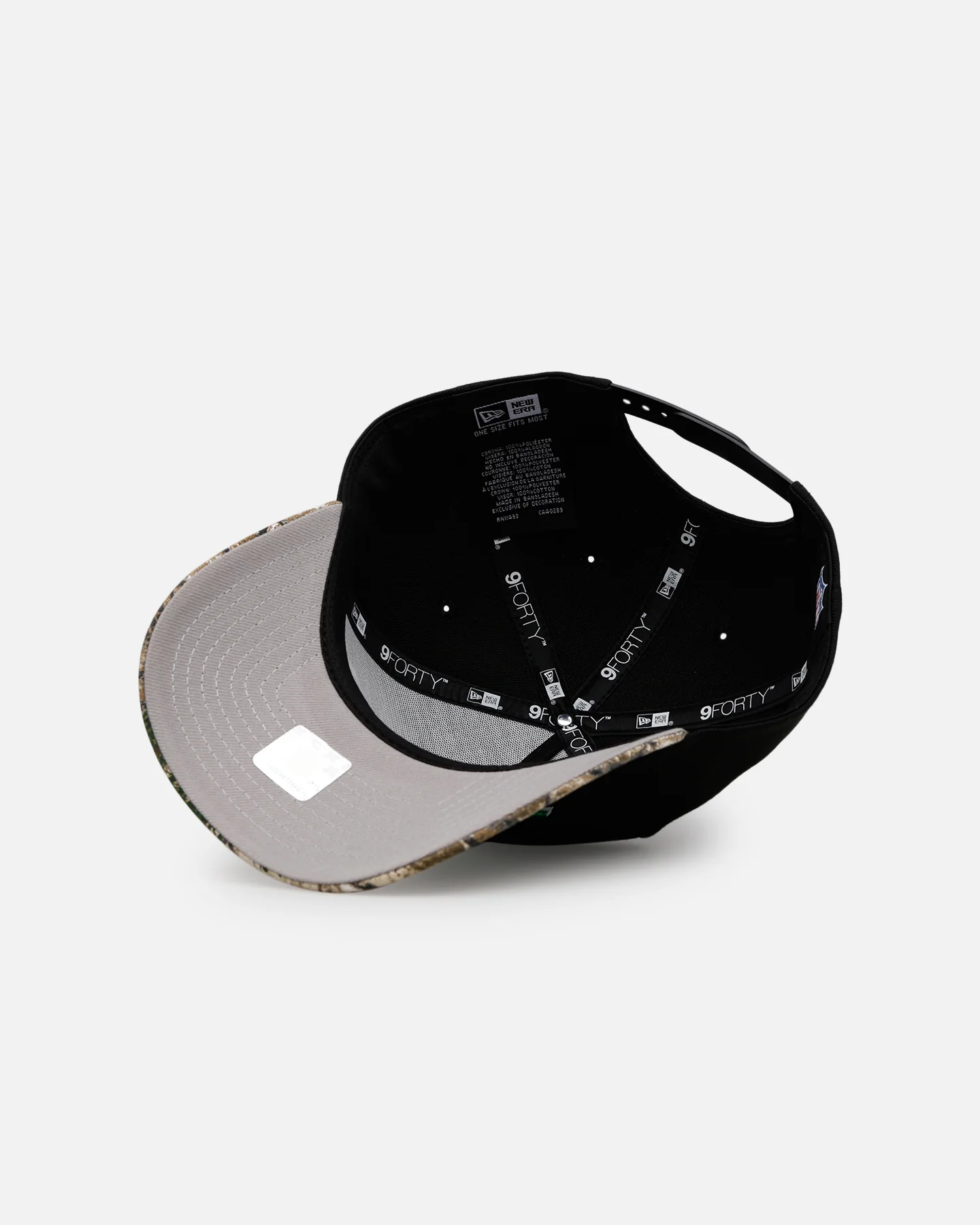 New Era New York Jets 'Black Crown Realtree Visor' 9FORTY A-Frame Snapback Realtree Edge/Black - Image 6