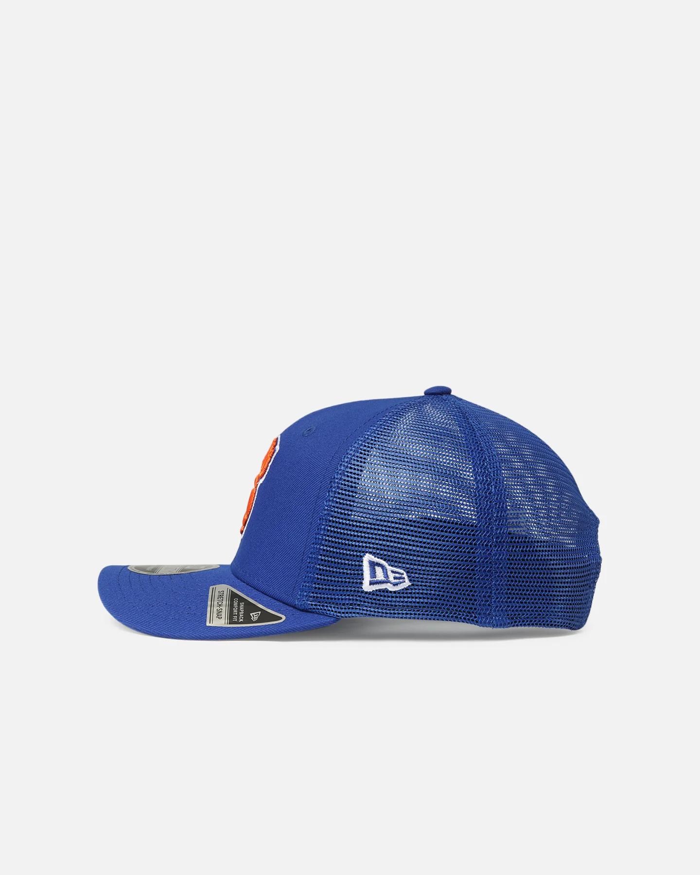 New Era New York Knicks 'HWC' 9SEVENTY Trucker Stretch Snapback Medium Blue - Image 4
