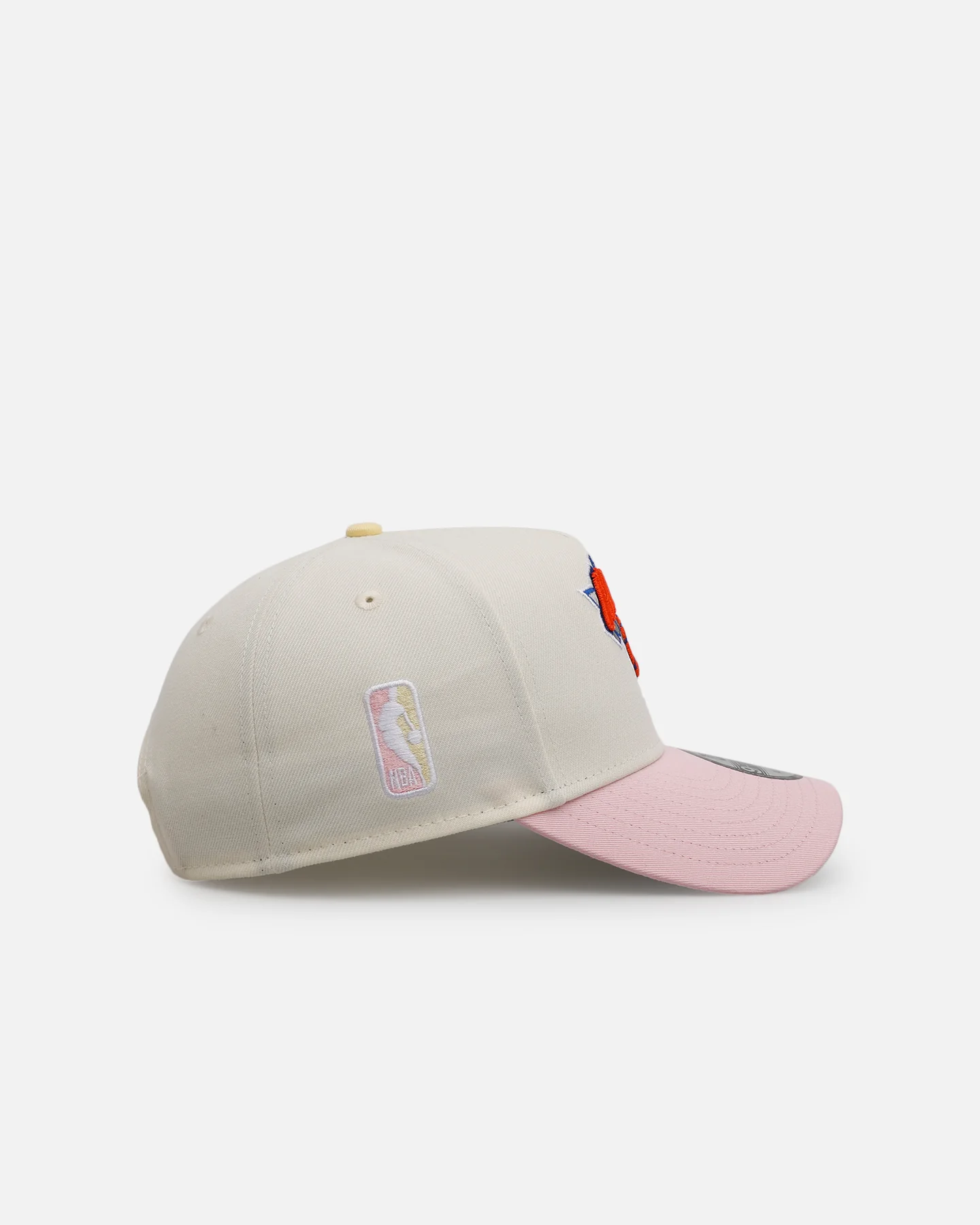 New Era New York Knicks 'Pink Lemonade' 9FORTY A-Frame Snapback Pink/Yellow - Image 3