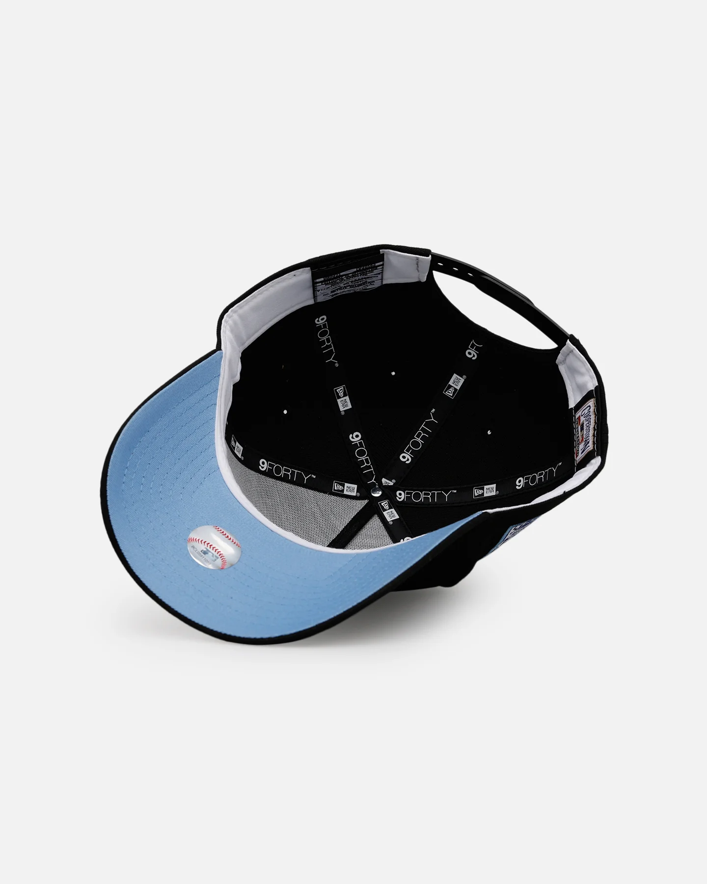 New Era New York Mets 'Black And Sky Blue' 9FORTY A-Frame Snapback Black/Sky Blue - Image 6