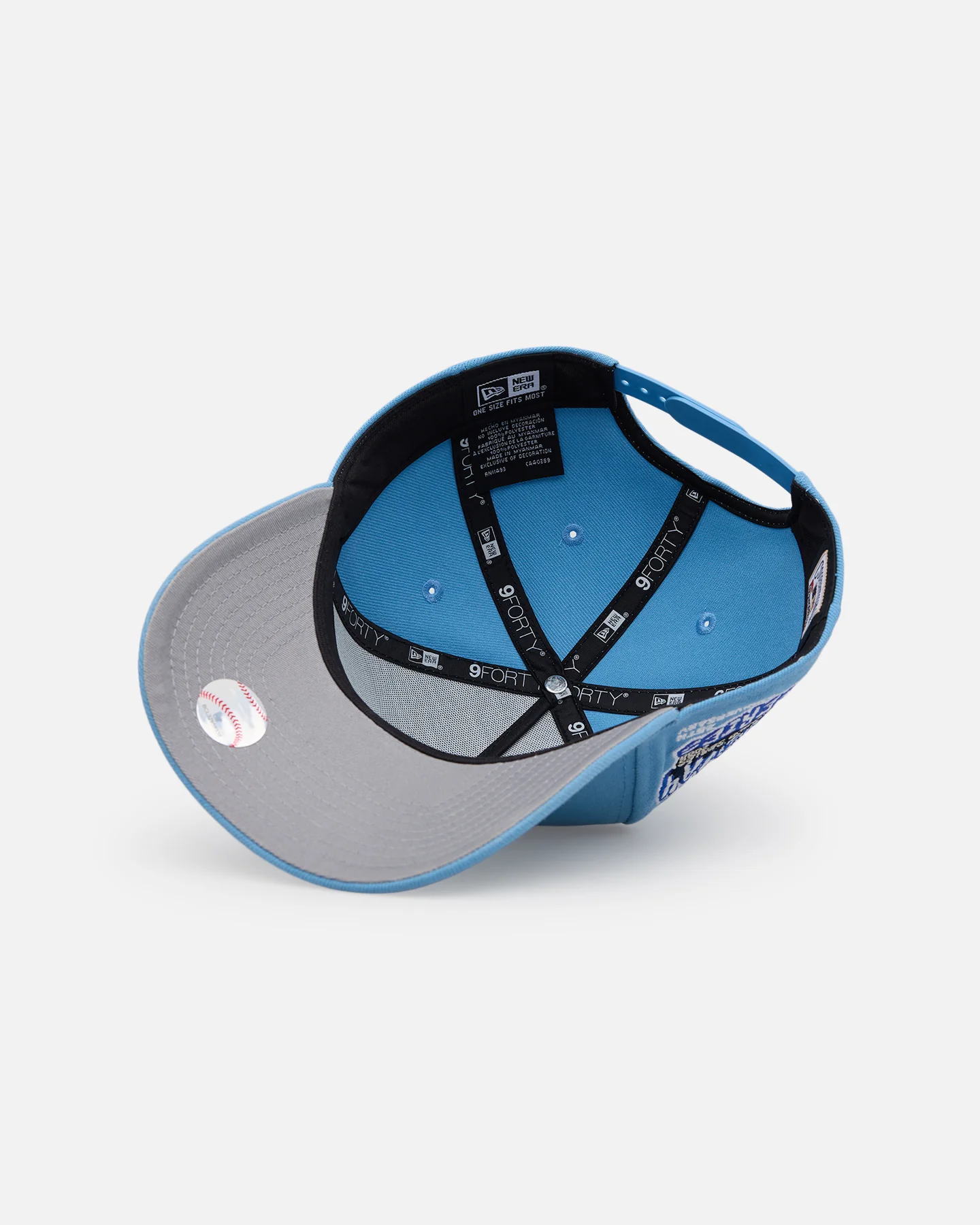 New Era New York Mets 'Black Sky Blue' 9FORTY A-Frame Snapback Sky Blue - Image 6