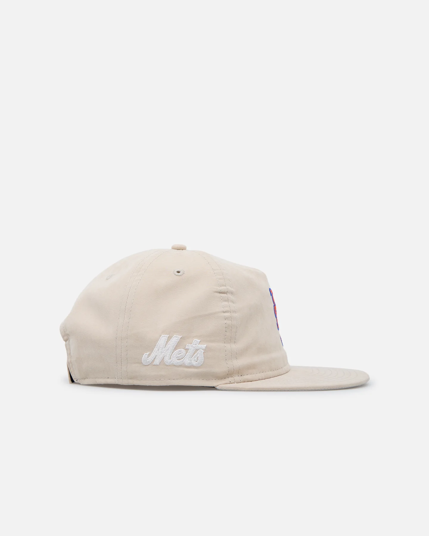 New Era New York Mets 'Brushed Nylon Retro Crown' 9FIFTY Adjustable Strapback Cream - Image 3