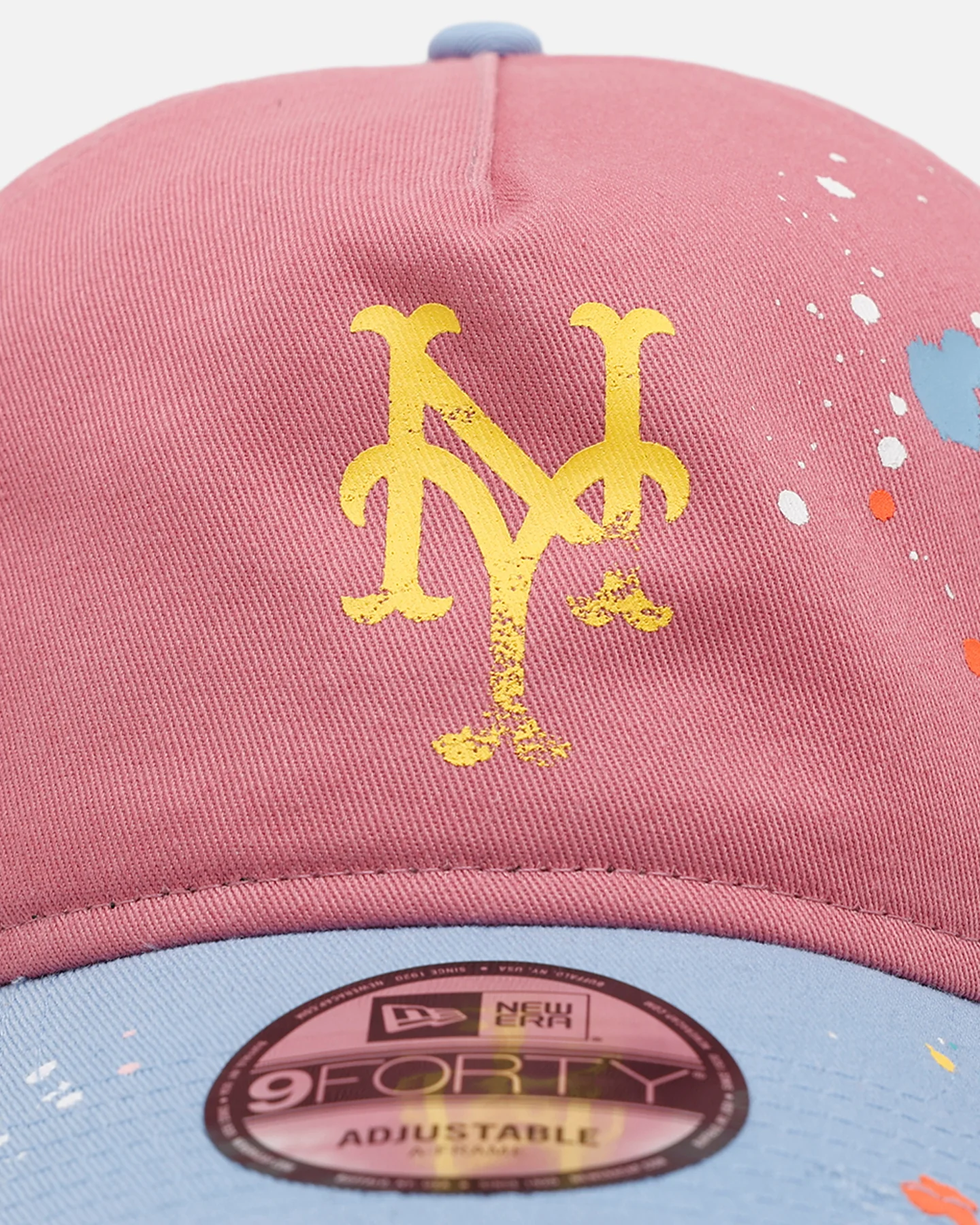 New Era  New York Mets 'Seasoned' 9FORTY A-Frame Strapback Pink/Blue - Image 5
