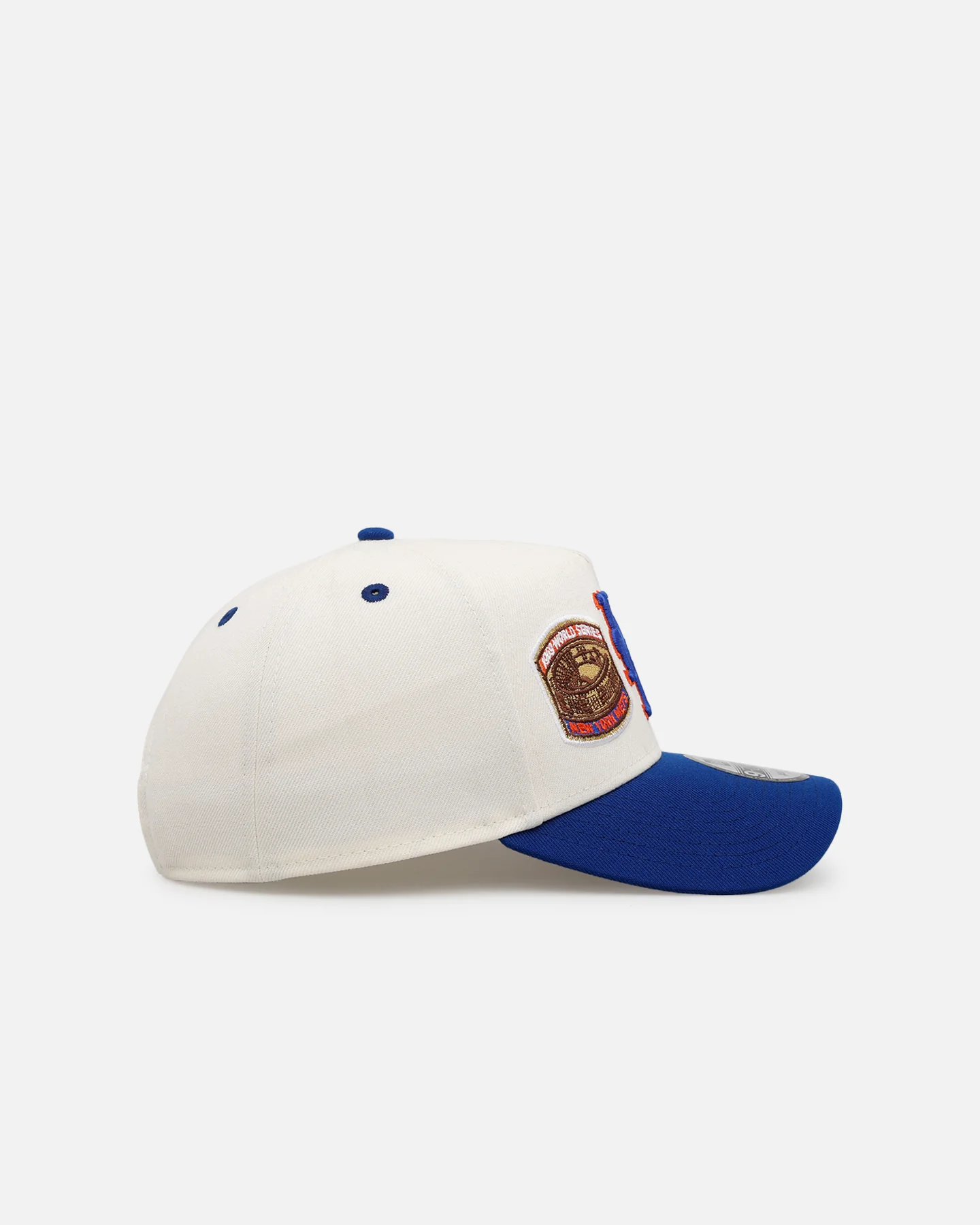 New Era New York Mets 'World Series Logo' 9FORTY A-Frame Snapback Chrome - Image 3