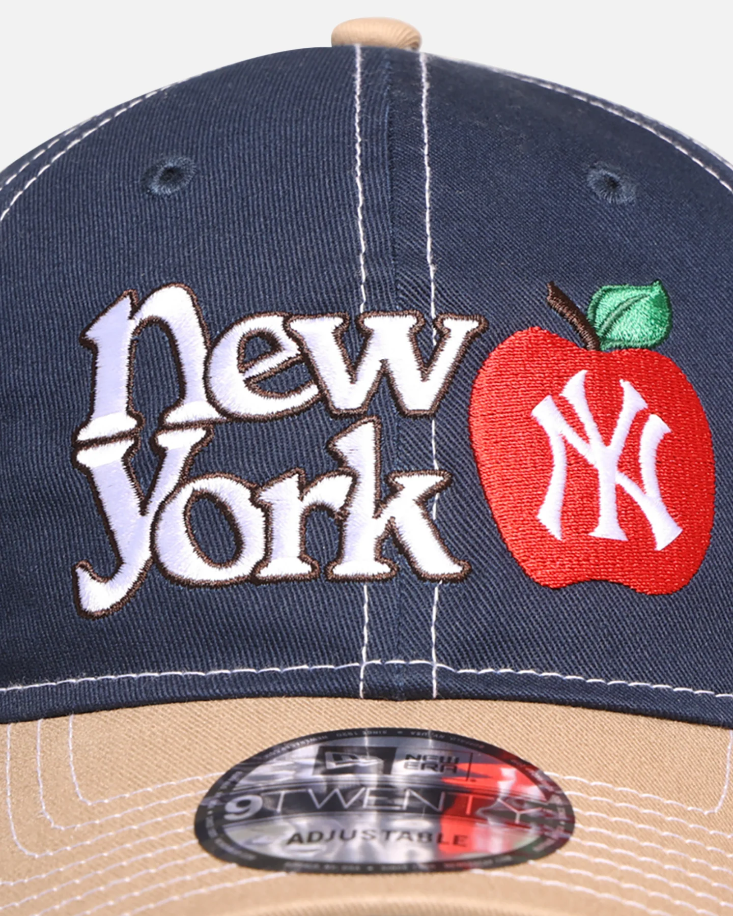 New Era New York Yankees ' Big Apple' 9TWENTY Strapback Blue/Tan - Image 5