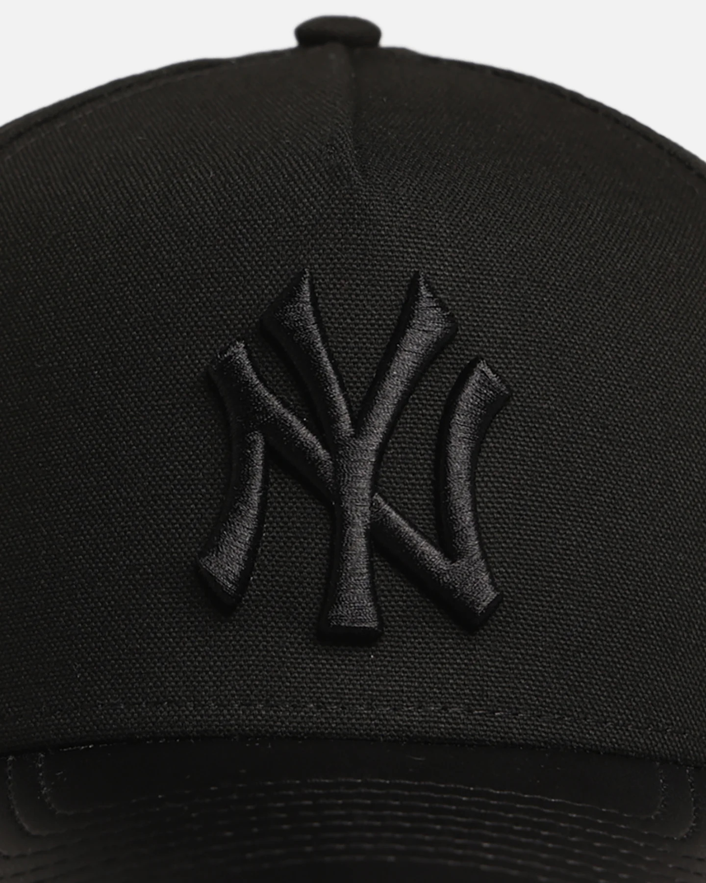 New Era New York Yankees 'Canvas Leather' 9FORTY A-Frame Snapback Black - Image 5