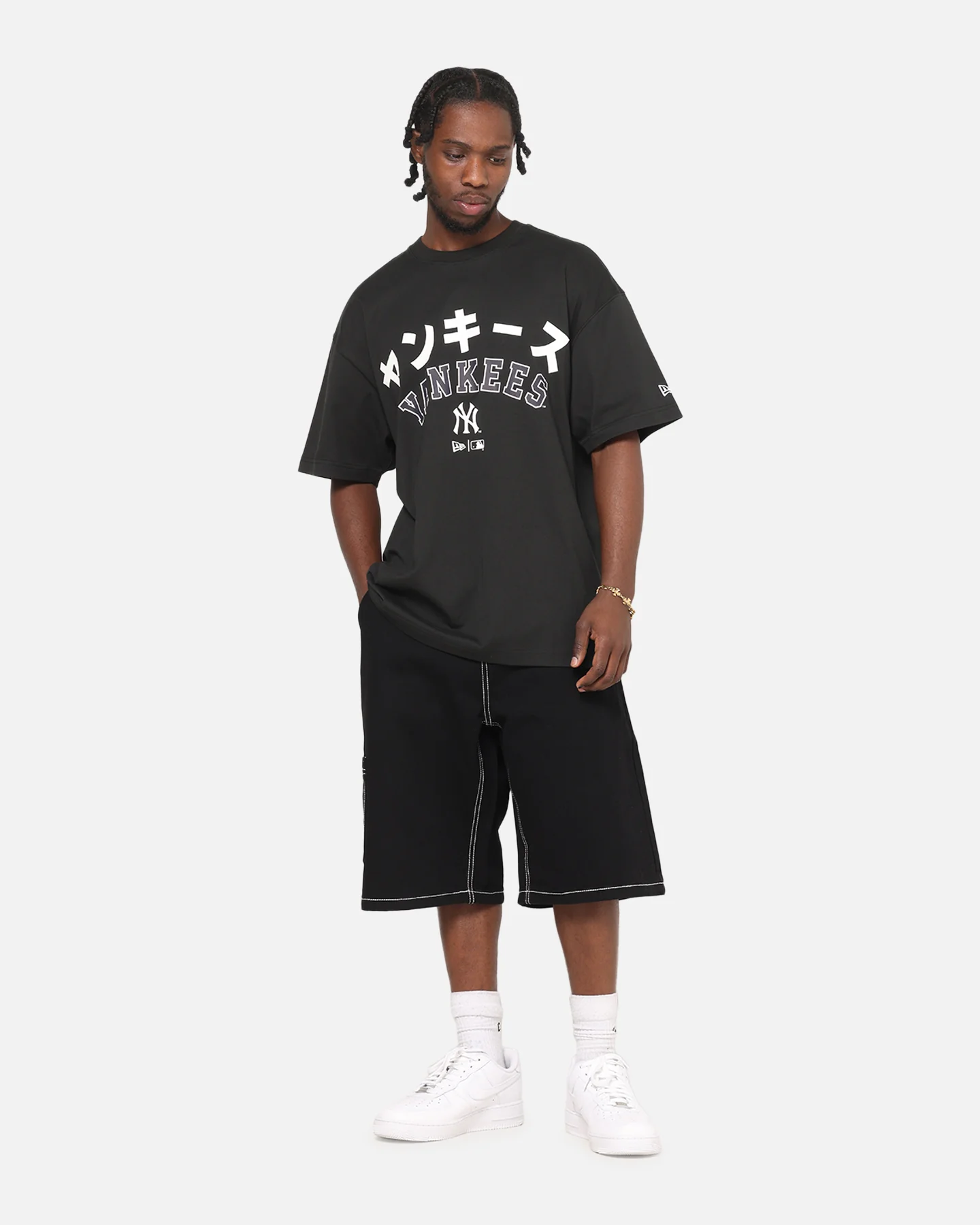 New Era New York Yankees Kanji T-Shirt Black - Image 2