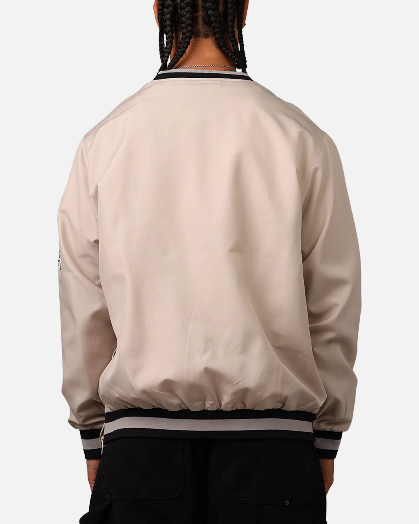 New Era New York Yankees Sports Classics Pullover Windbreaker Stone/OTC - Image 2