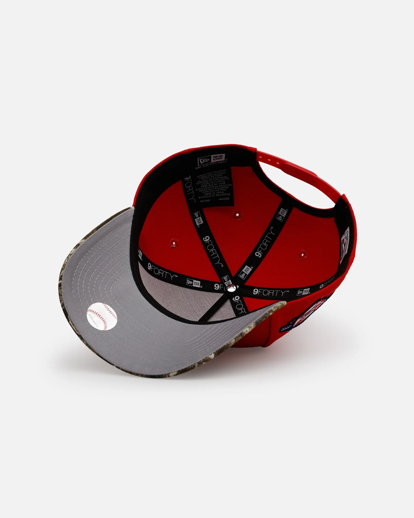New Era New York Yankees 'Stars And Stripes' 9FORTY A-Frame Snapback Red - Image 6