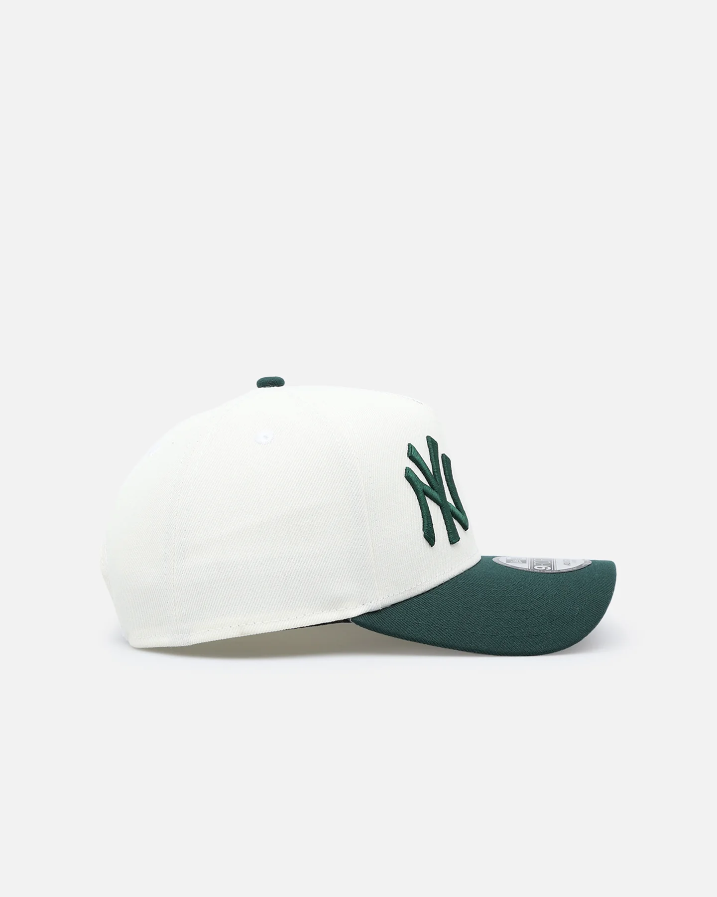 New Era New York Yankees X Los Angeles Dodgers 'Dual Logo' 9FORTY A-Frame Snapback Chrome/Dark Green - Image 3