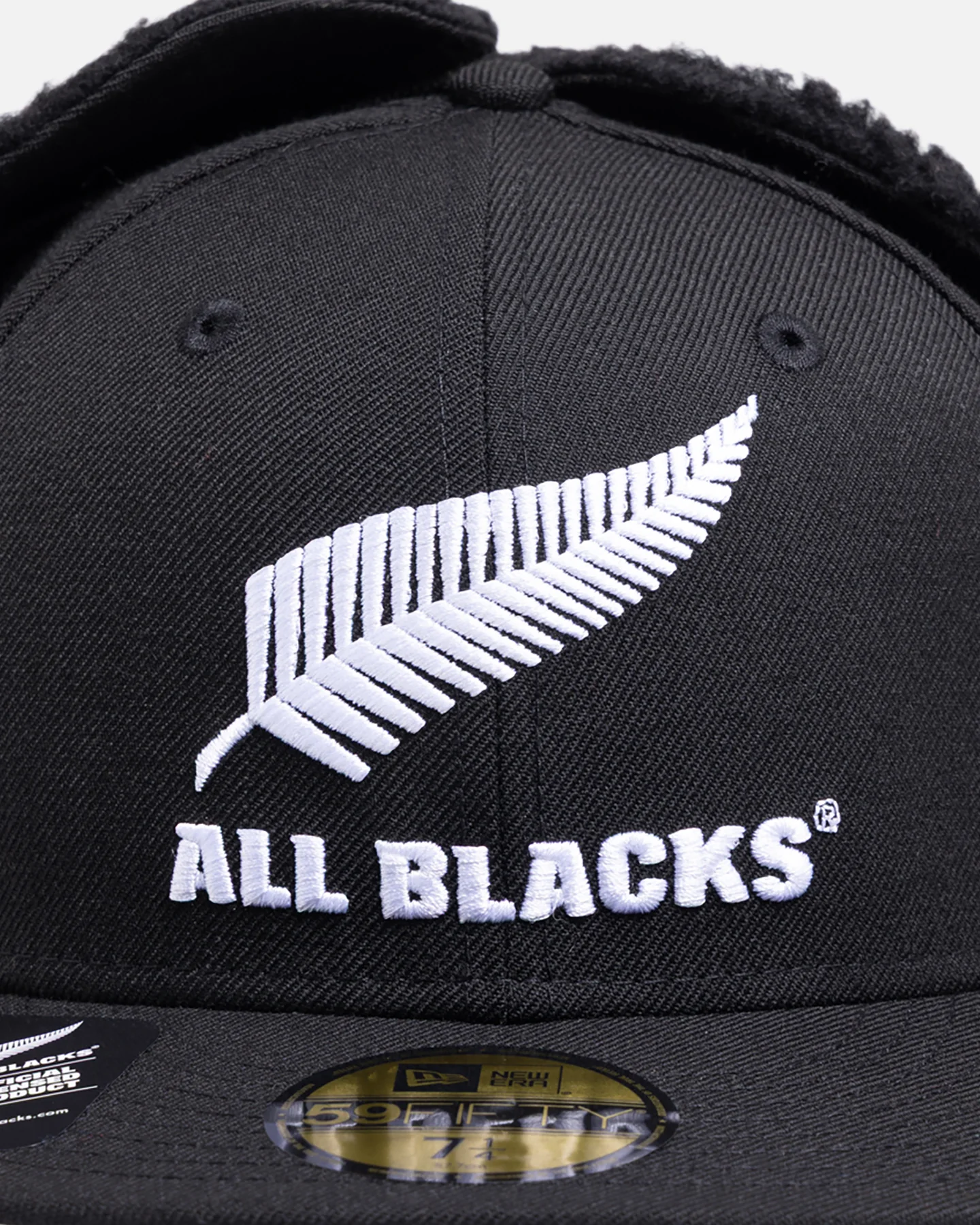 New Era New Zealand All Blacks 59FITY Dog Ear Fitted Black - Image 5