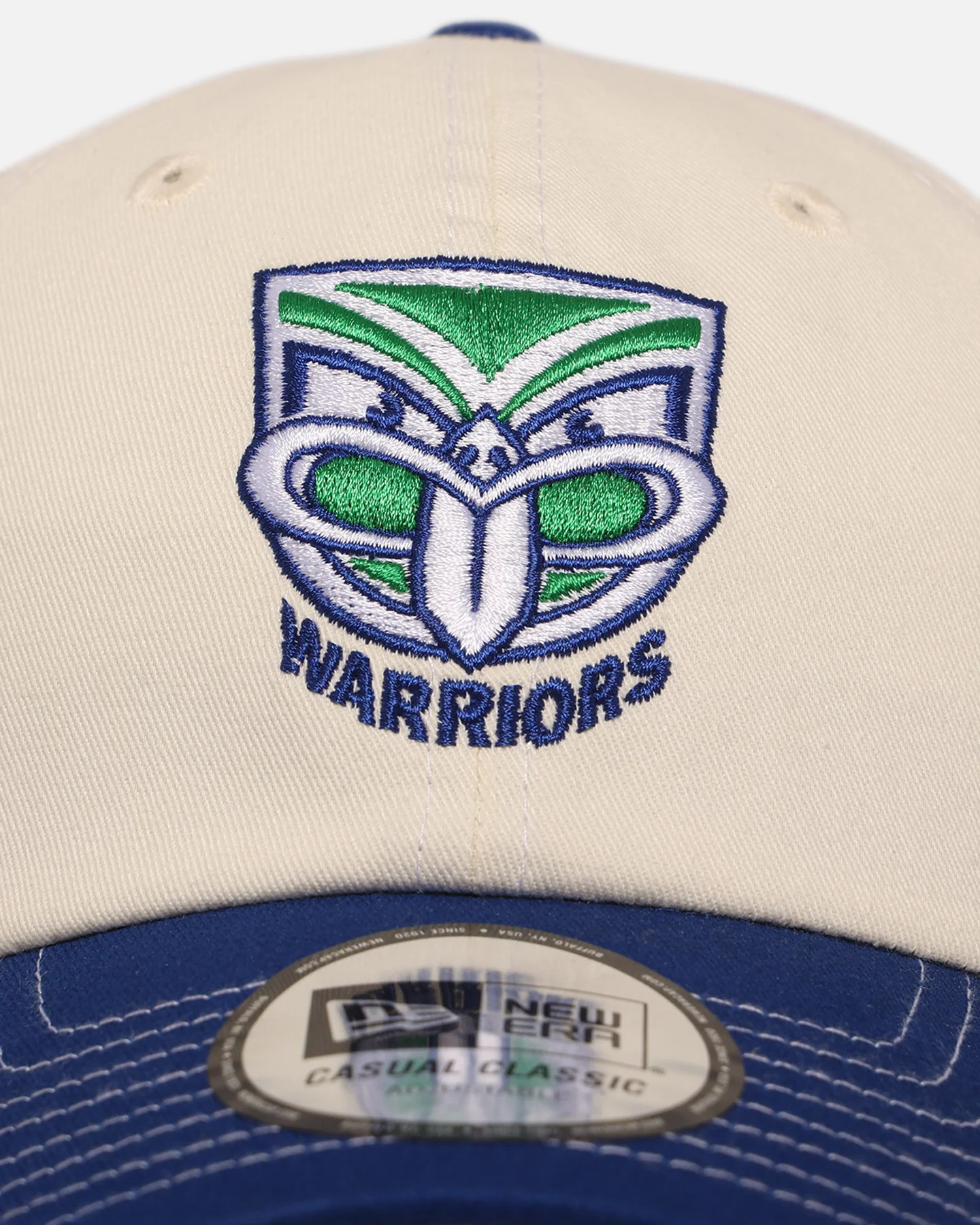 New Era New Zealand Warriors 'NRL 2-Tone 2025 Collection' Casual Classic Strapback Chrome White - Image 5
