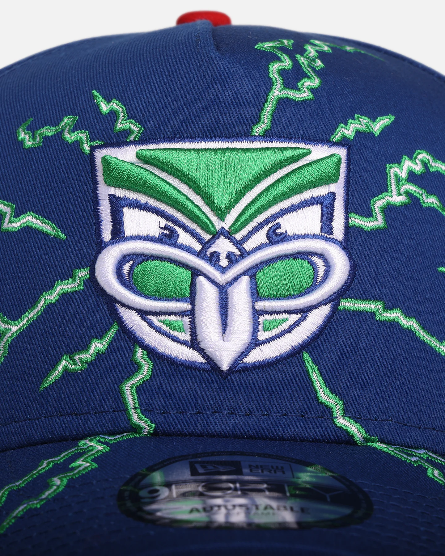 New Era New Zealand Warriors 'NRL Electric' 9FORTY A-Frame Snapback Official Team Colour - Image 5