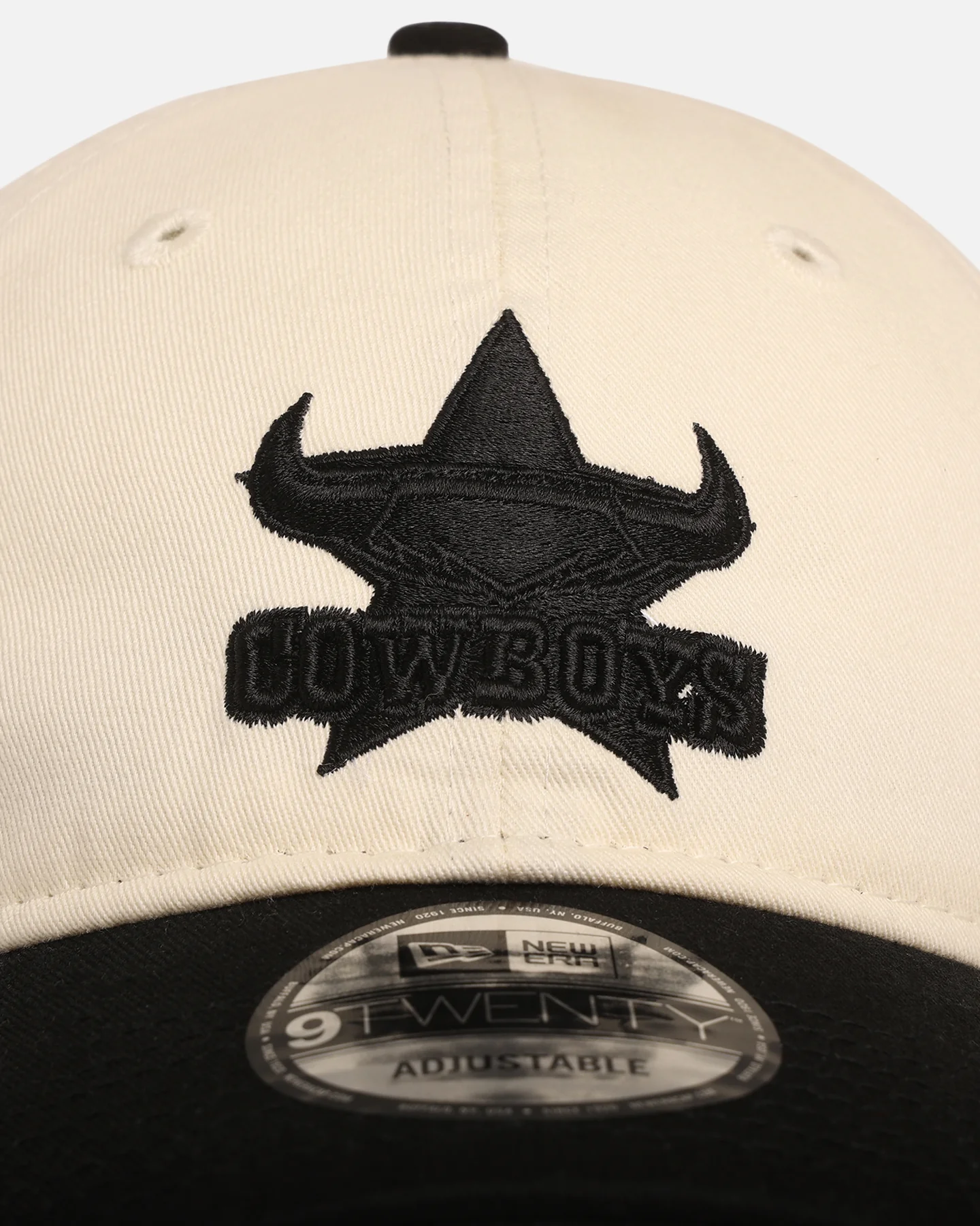 New Era North Queensland Cowboys 'NRL Two Tone' 9TWENTY Strapback Chrome White/Black - Image 5