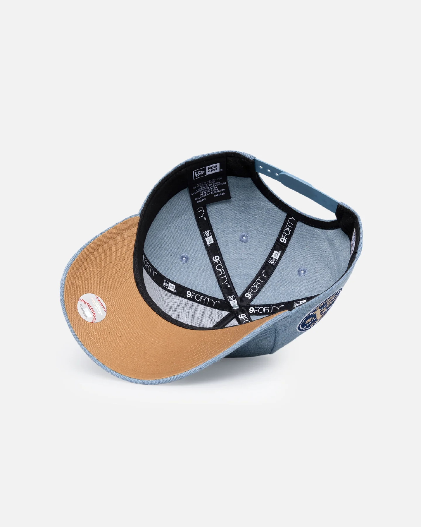 New Era Oakland Athletics 'Denim White' 9FORTY A-Frame Snapback Denim/Wheat/White - Image 18