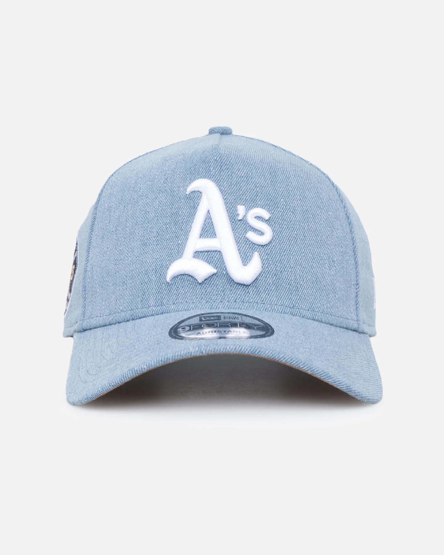 New Era Oakland Athletics 'Denim White' 9FORTY A-Frame Snapback Denim/Wheat/White - Image 19