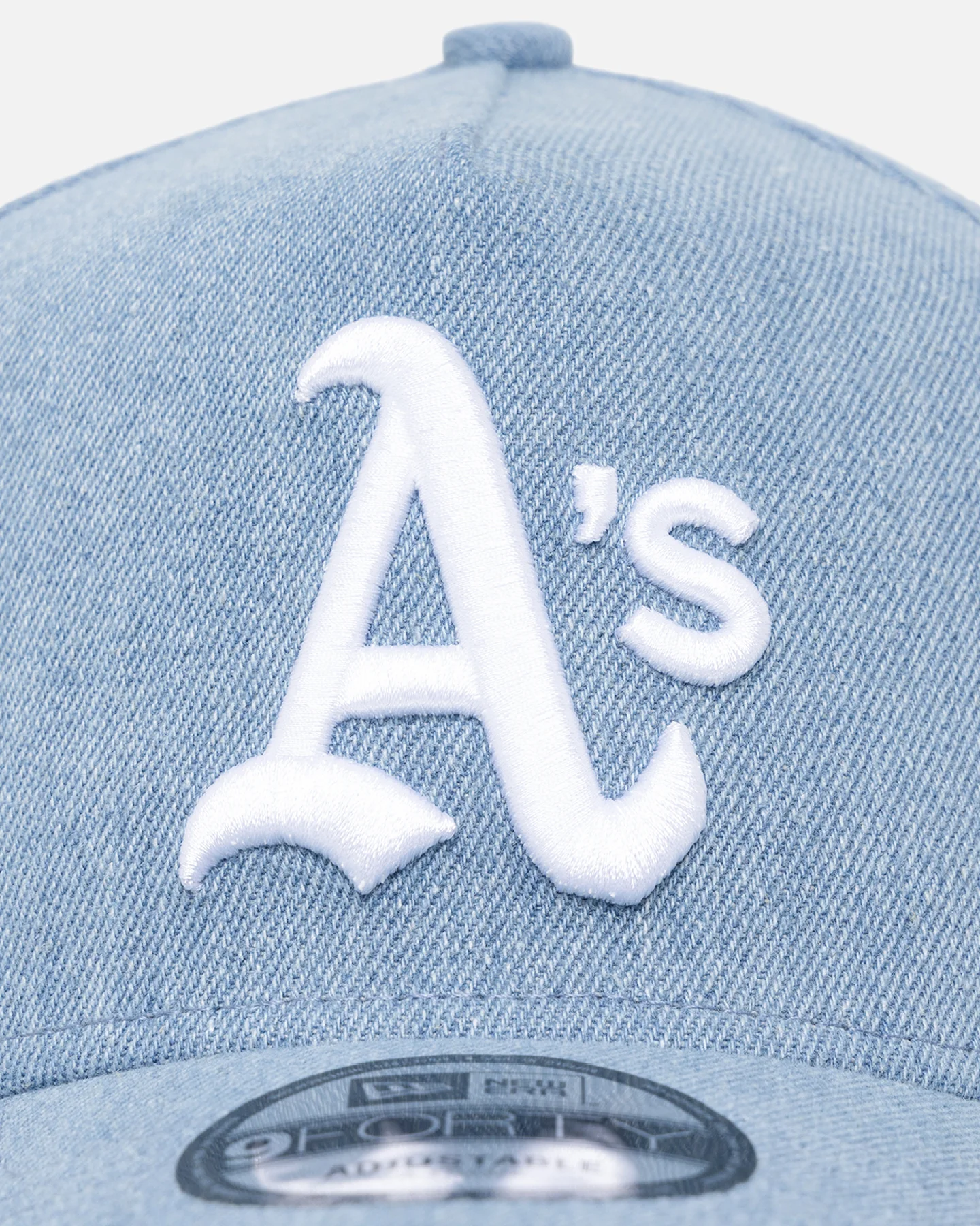 New Era Oakland Athletics 'Denim White' 9FORTY A-Frame Snapback Denim/Wheat/White - Image 23