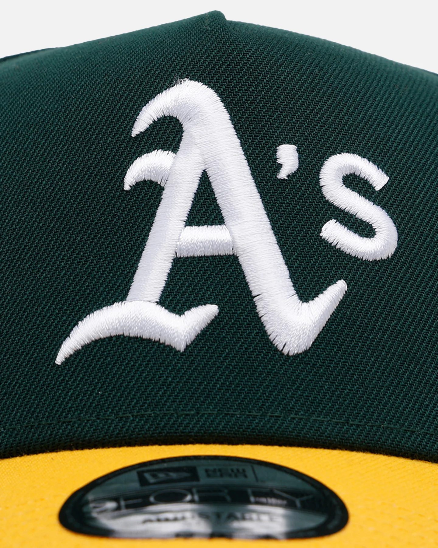 New Era Oakland Athletics 'Homage' 9FORTY A-Frame Snapback Green/Yellow - Image 5