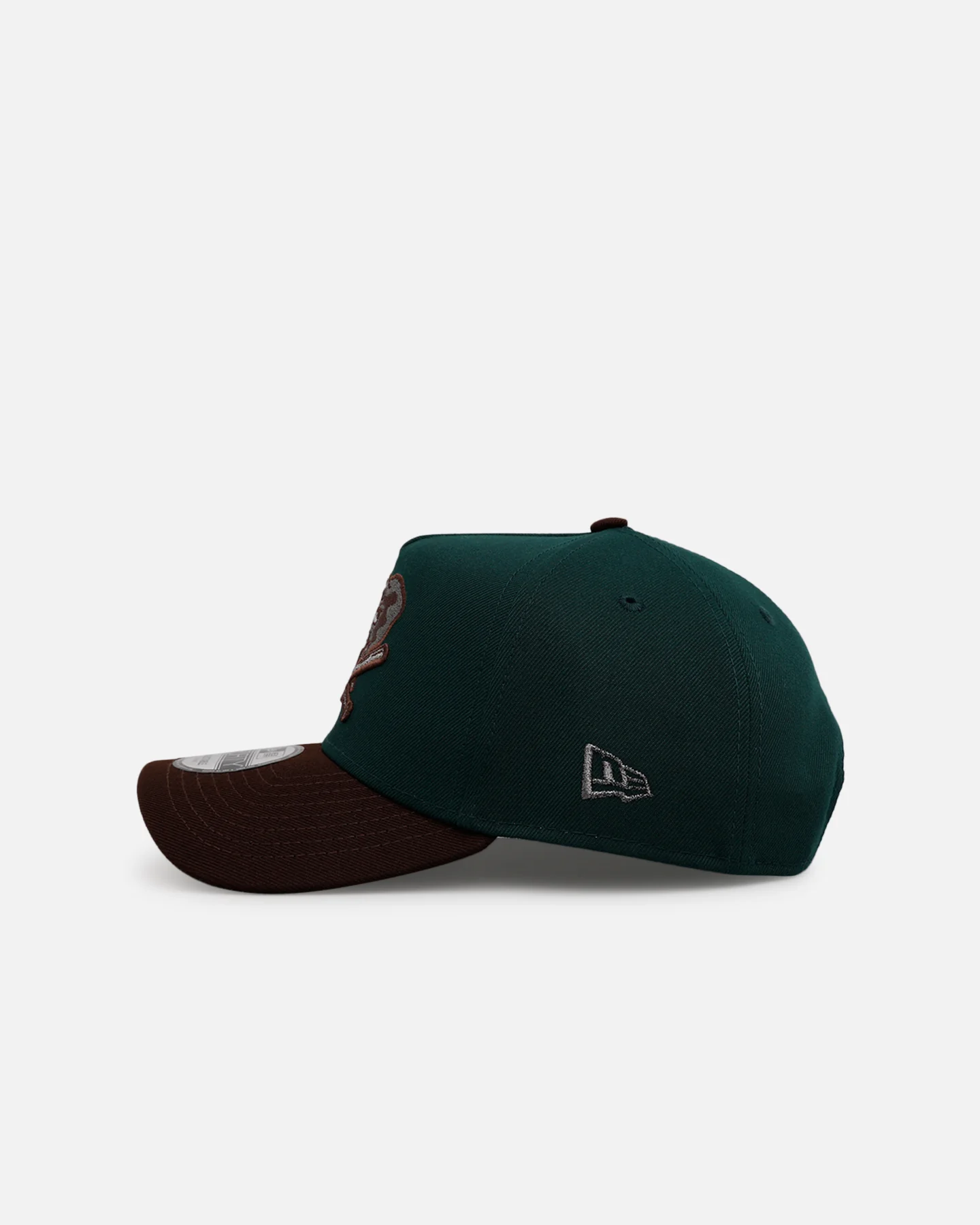 New Era Oakland Athletics 'Rainforest' 9FORTY A-Frame Snapback Green/Brown - Image 4